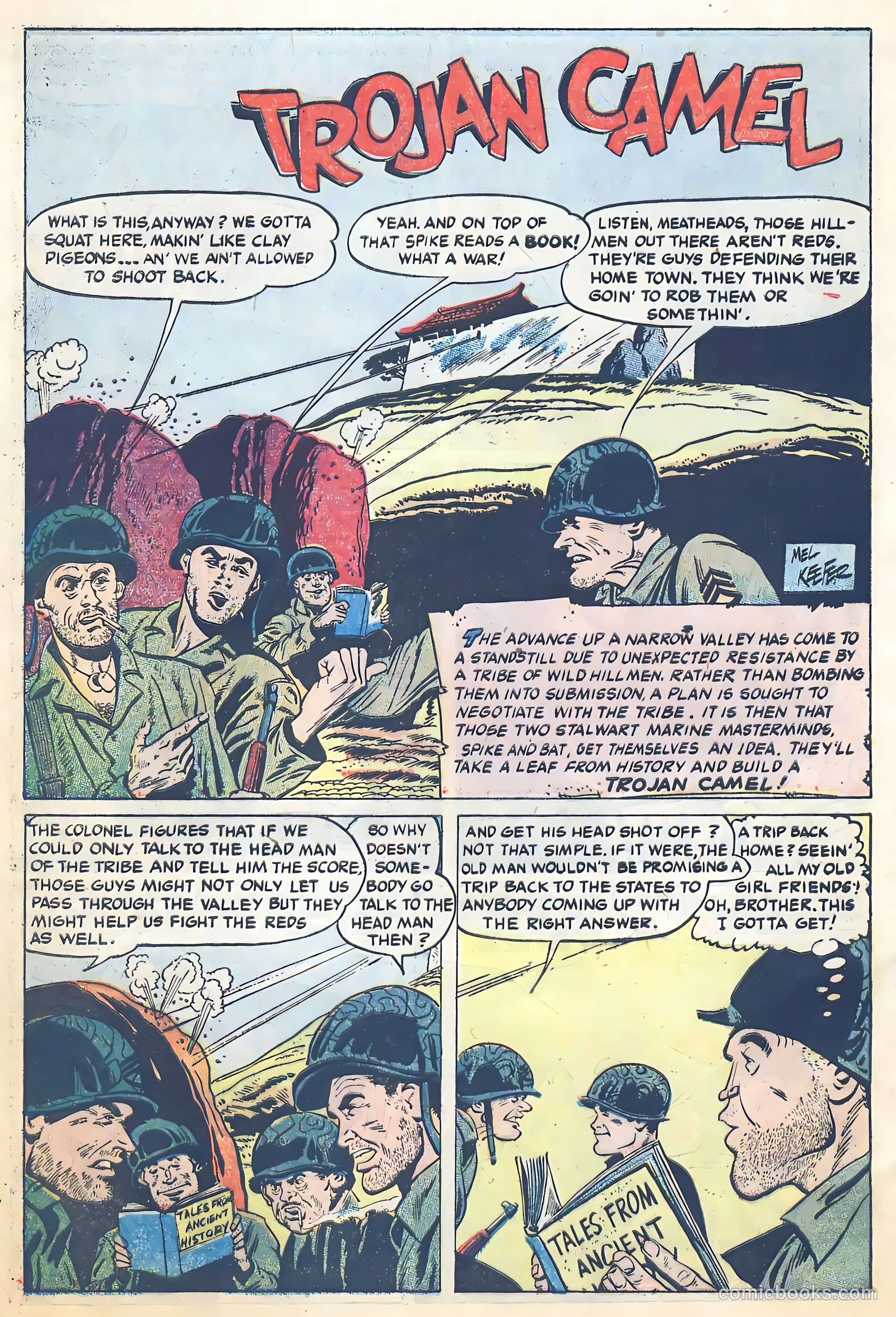 With the Marines on the Battlefronts of the World #2 (1954) — page 28 of 36