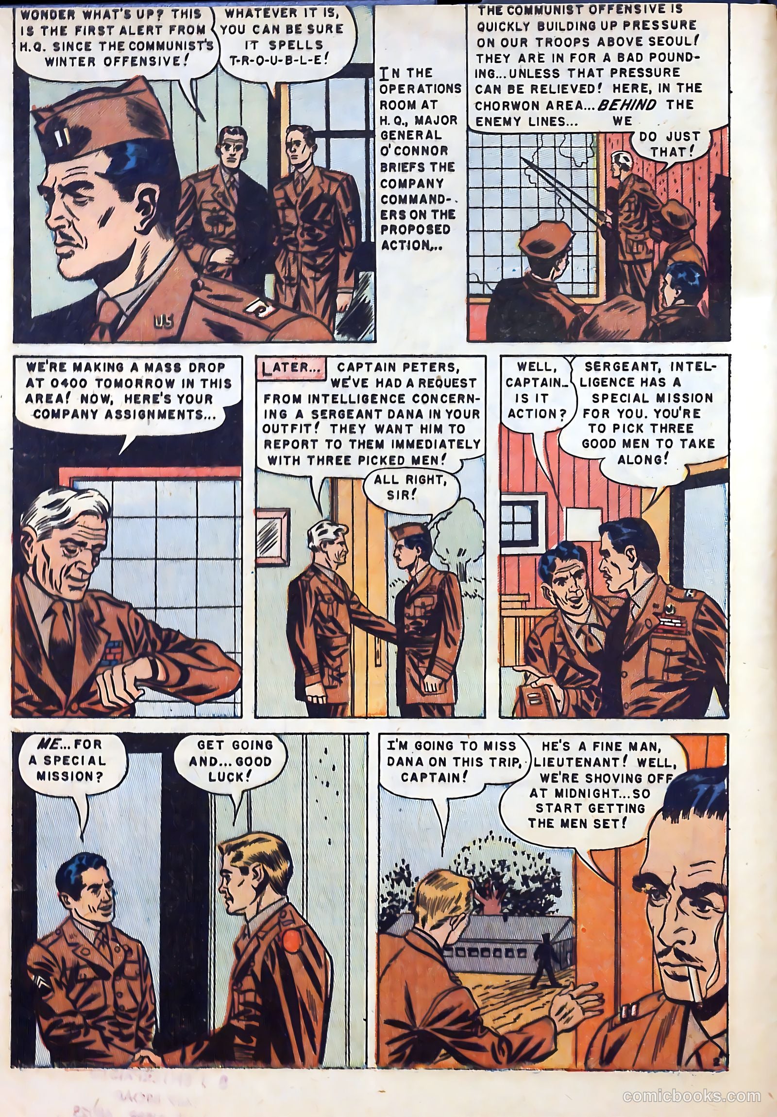 With the U.S. Paratroops Behind Enemy Lines #1 (1951) — page 4 of 36