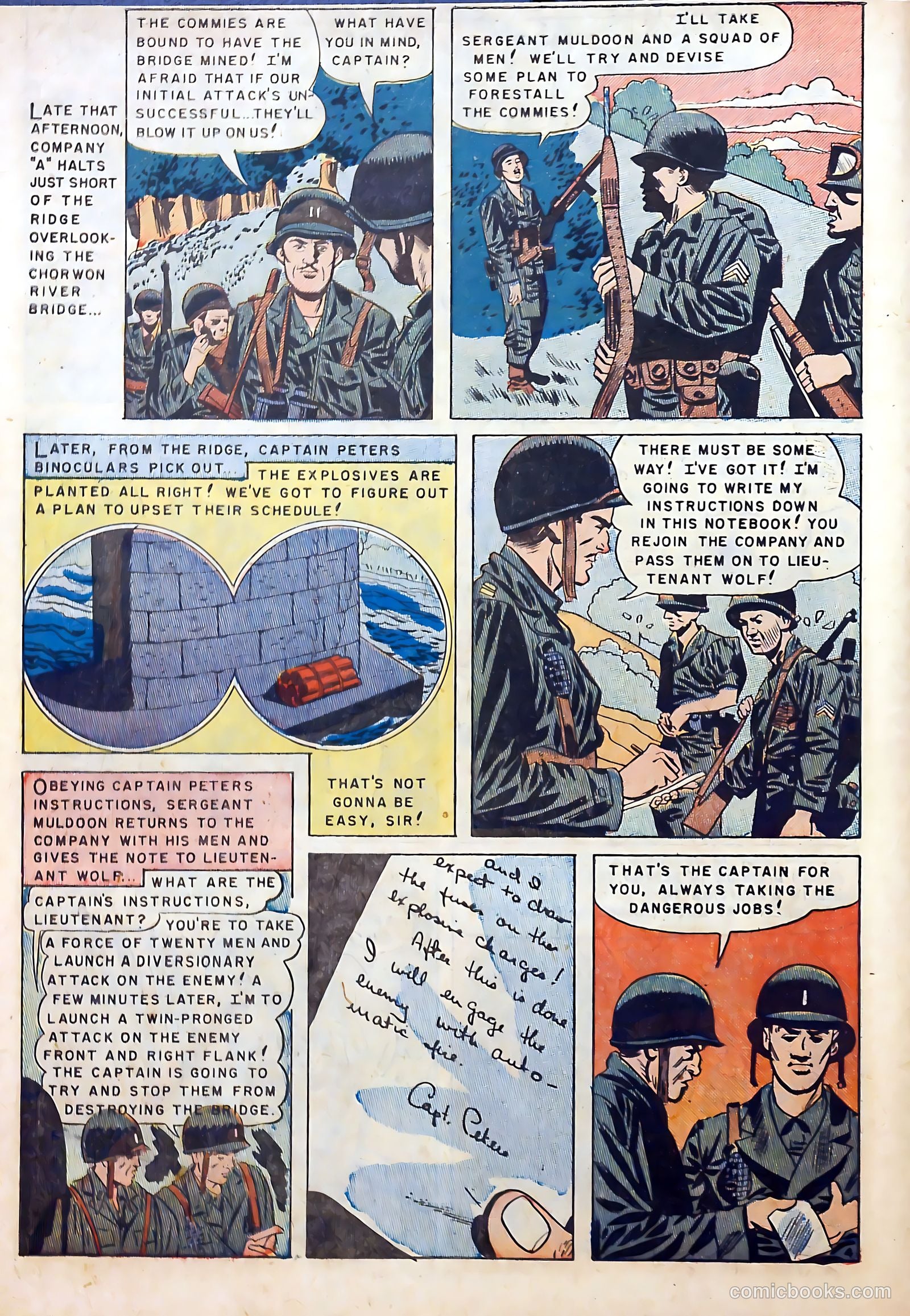 With the U.S. Paratroops Behind Enemy Lines #1 (1951) — page 6 of 36