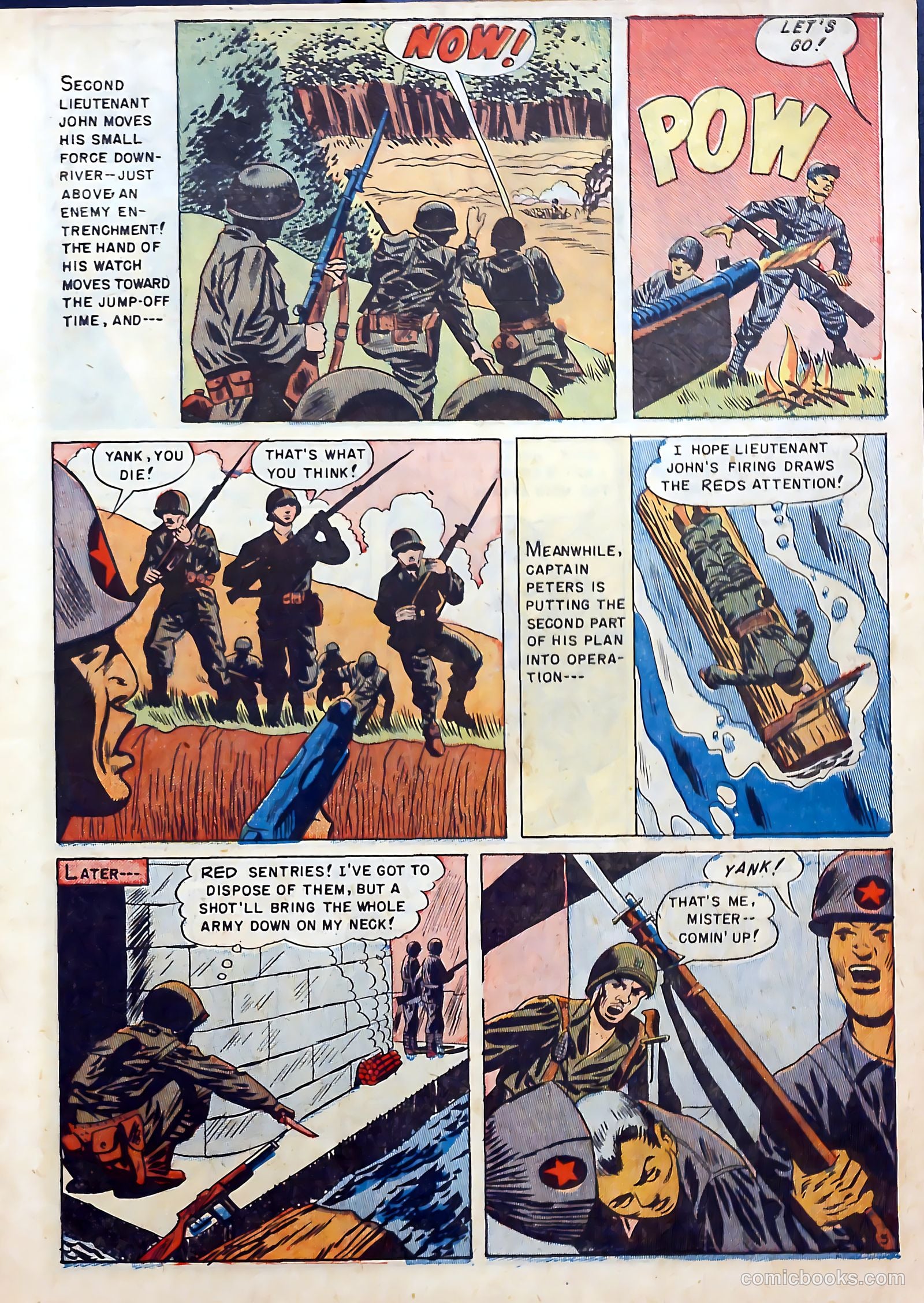With the U.S. Paratroops Behind Enemy Lines #1 (1951) — page 7 of 36