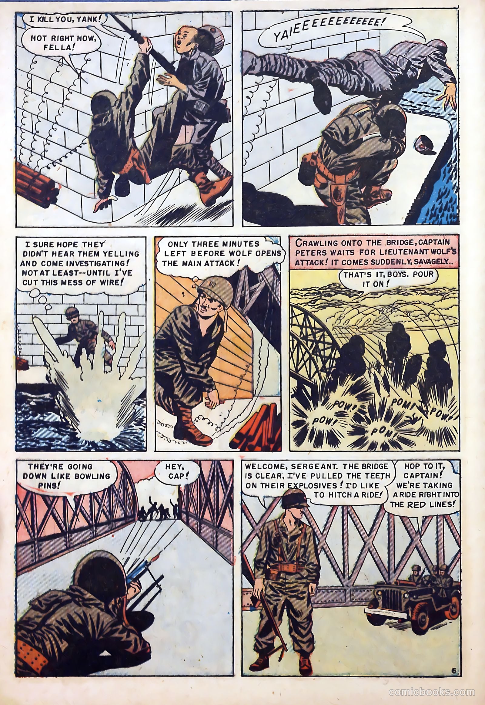 With the U.S. Paratroops Behind Enemy Lines #1 (1951) — page 8 of 36