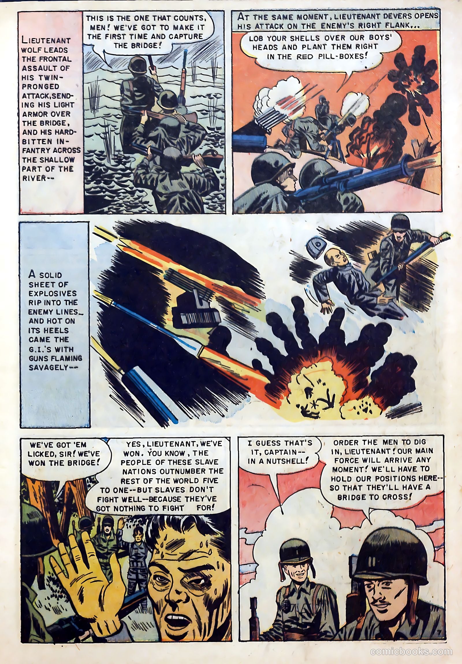 With the U.S. Paratroops Behind Enemy Lines #1 (1951) — page 9 of 36