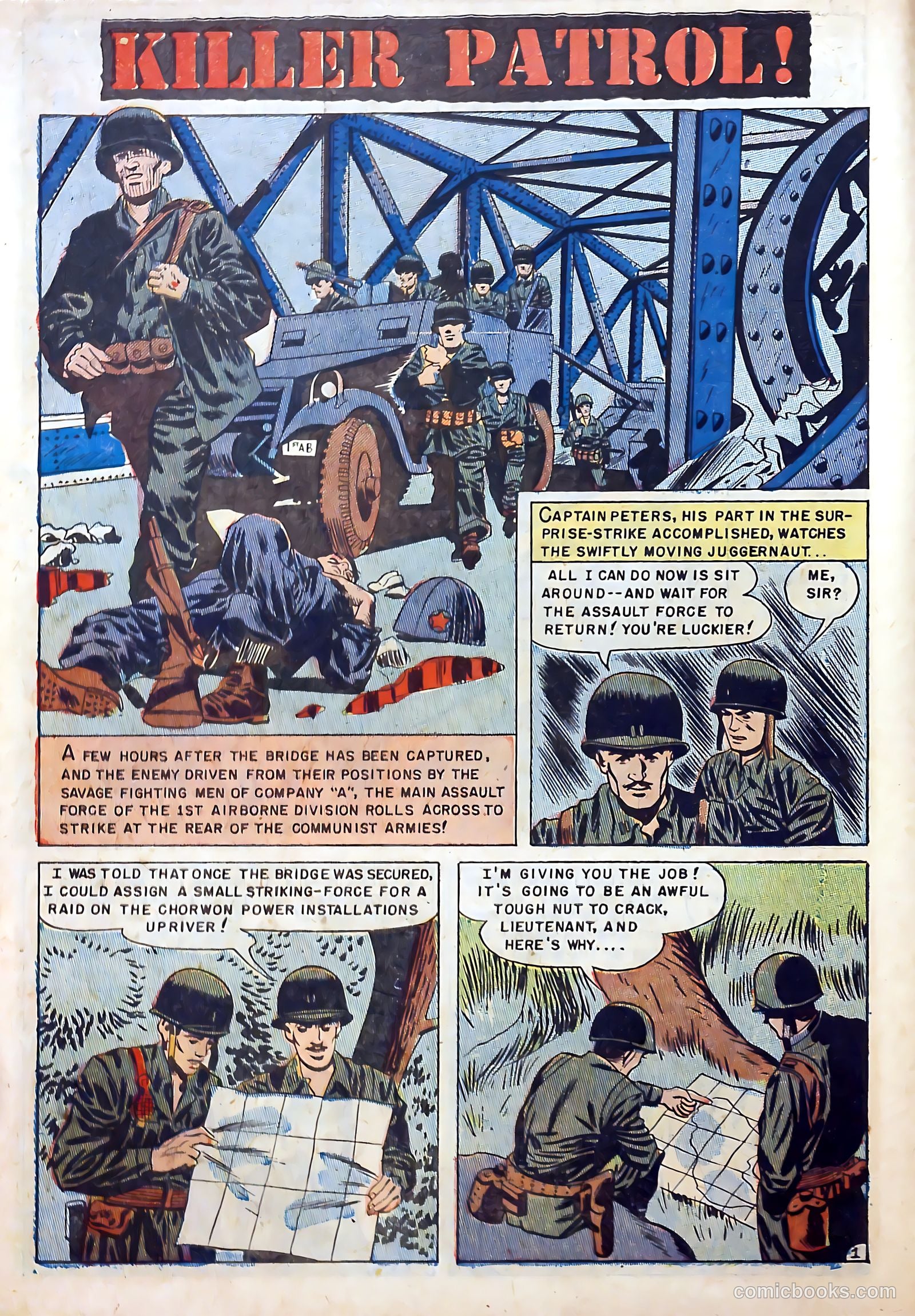 With the U.S. Paratroops Behind Enemy Lines #1 (1951) — page 10 of 36