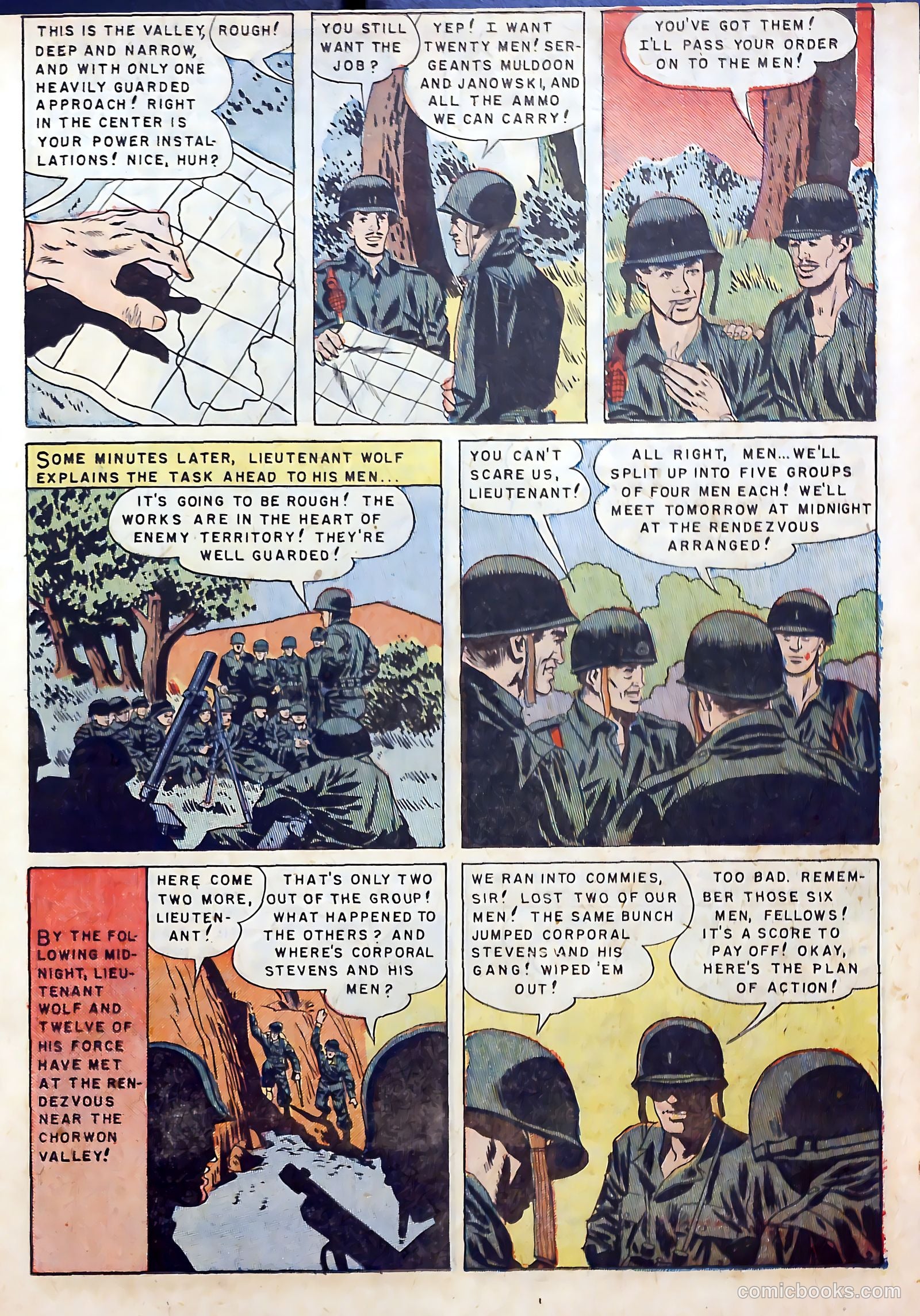With the U.S. Paratroops Behind Enemy Lines #1 (1951) — page 11 of 36