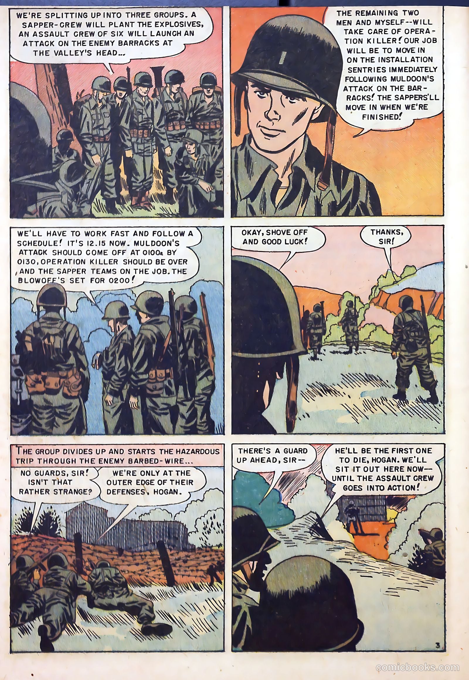 With the U.S. Paratroops Behind Enemy Lines #1 (1951) — page 12 of 36