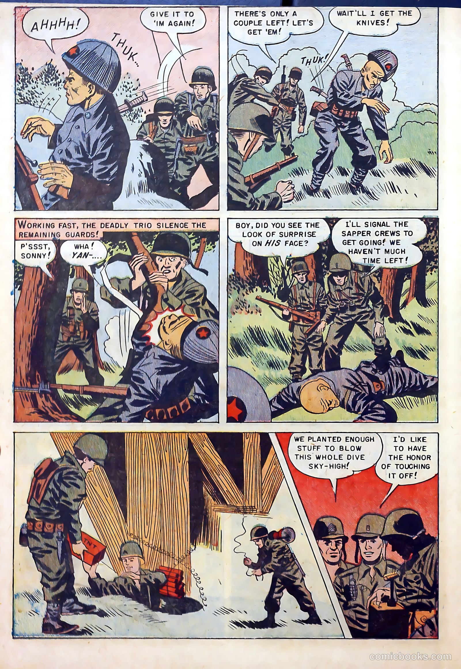 With the U.S. Paratroops Behind Enemy Lines #1 (1951) — page 14 of 36