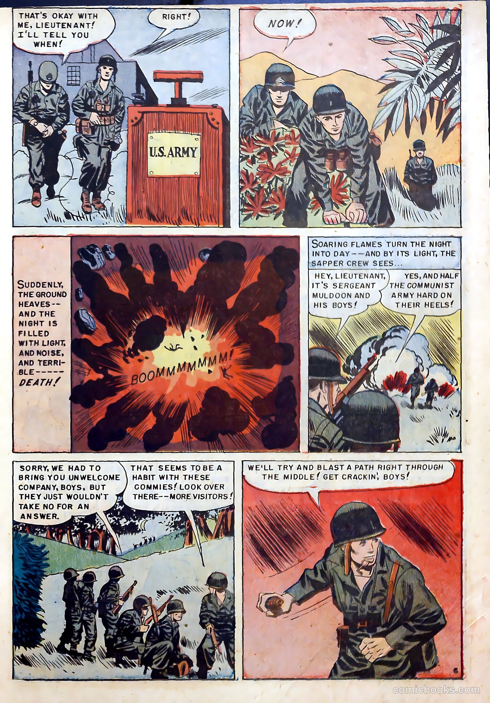 With the U.S. Paratroops Behind Enemy Lines #1 (1951) — page 15 of 36