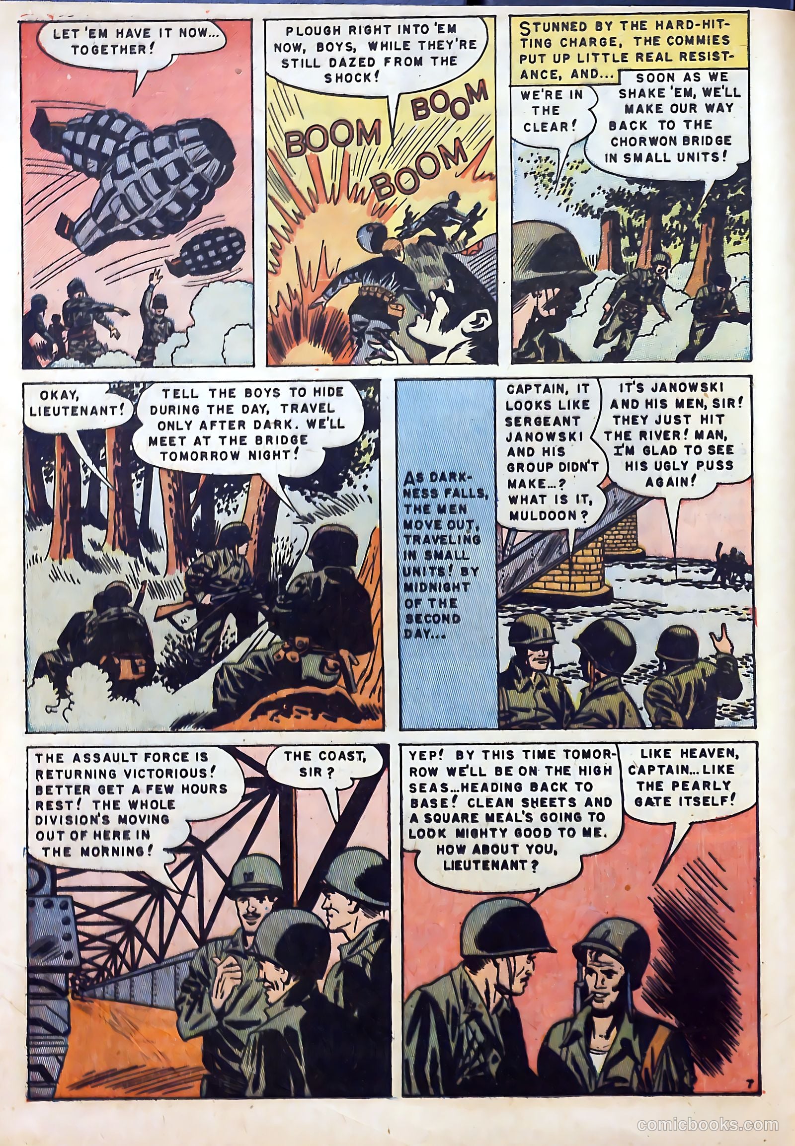 With the U.S. Paratroops Behind Enemy Lines #1 (1951) — page 16 of 36