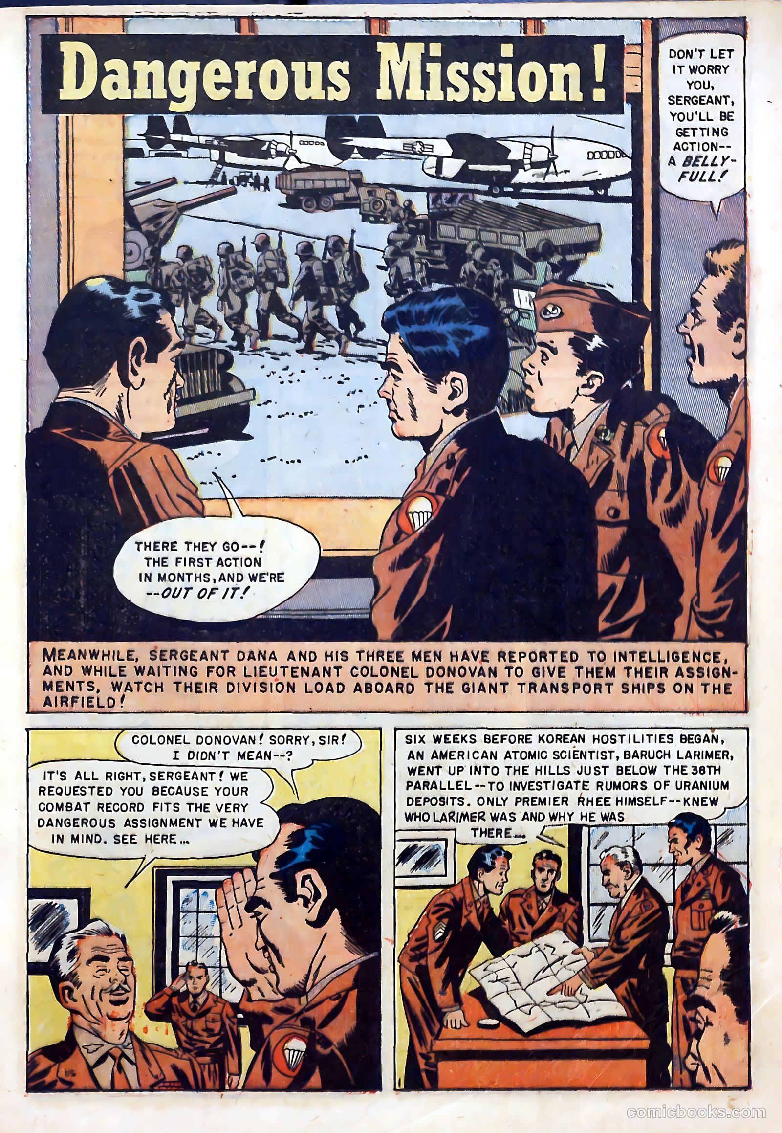 With the U.S. Paratroops Behind Enemy Lines #1 (1951) — page 17 of 36