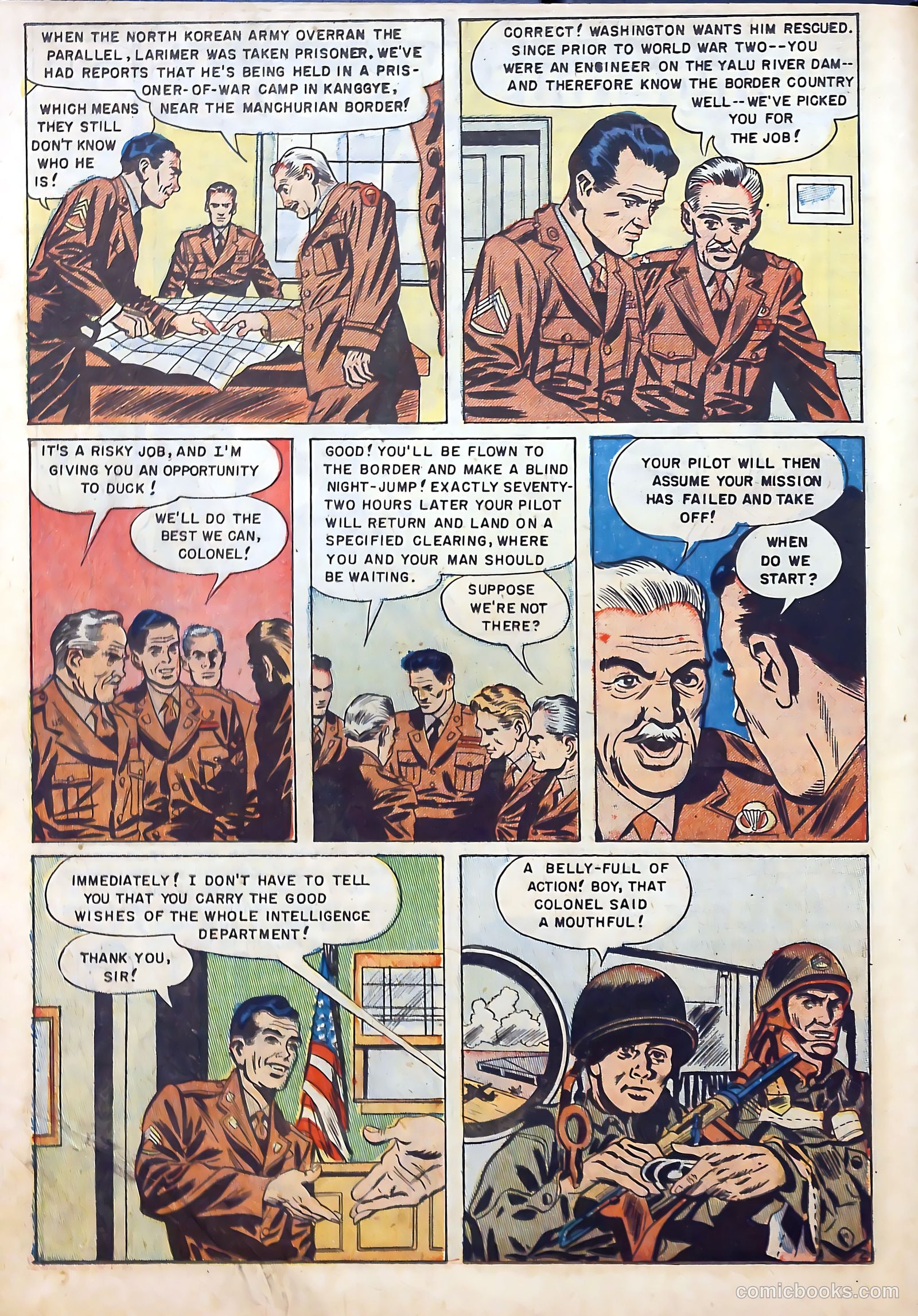 With the U.S. Paratroops Behind Enemy Lines #1 (1951) — page 18 of 36