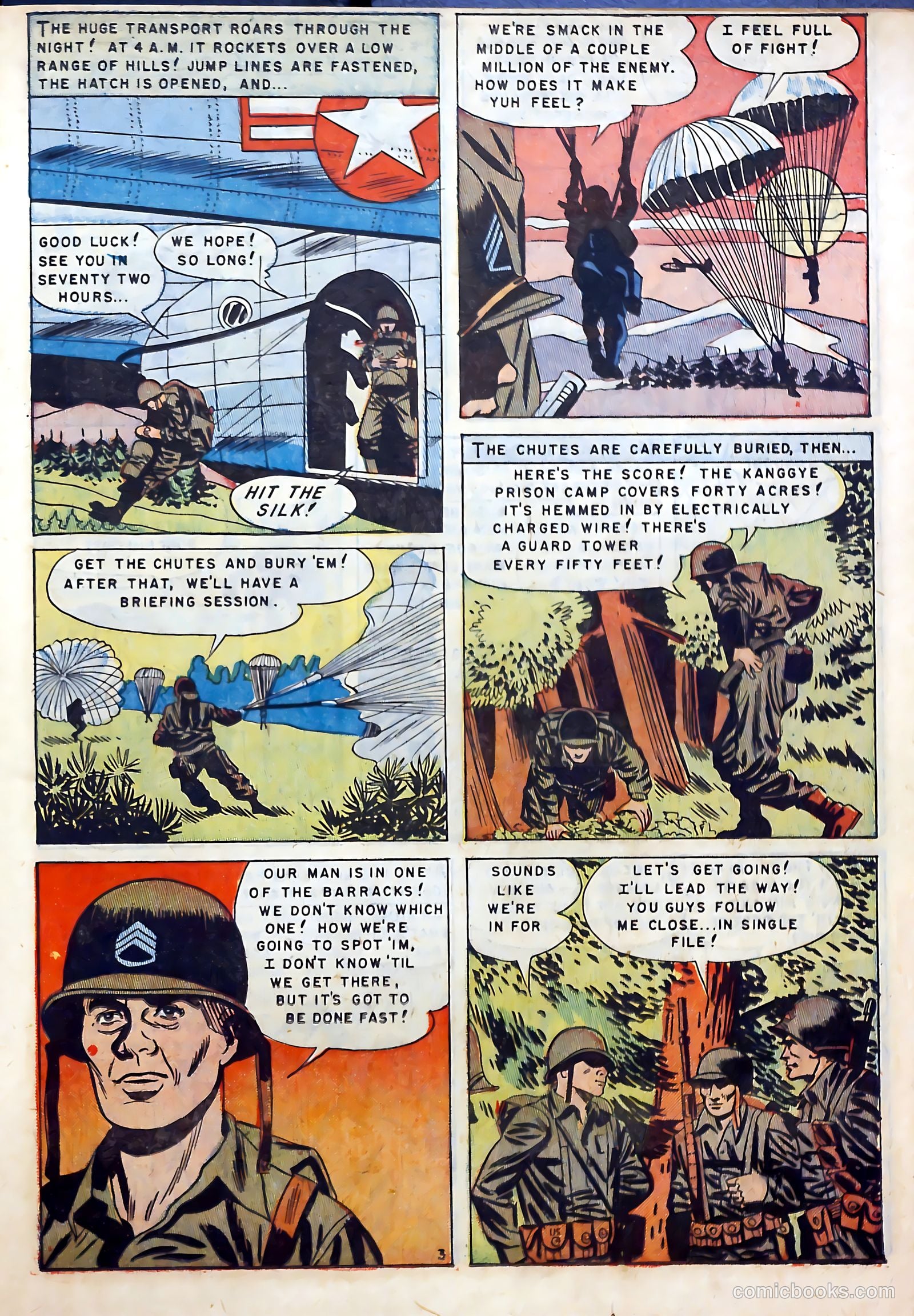With the U.S. Paratroops Behind Enemy Lines #1 (1951) — page 19 of 36