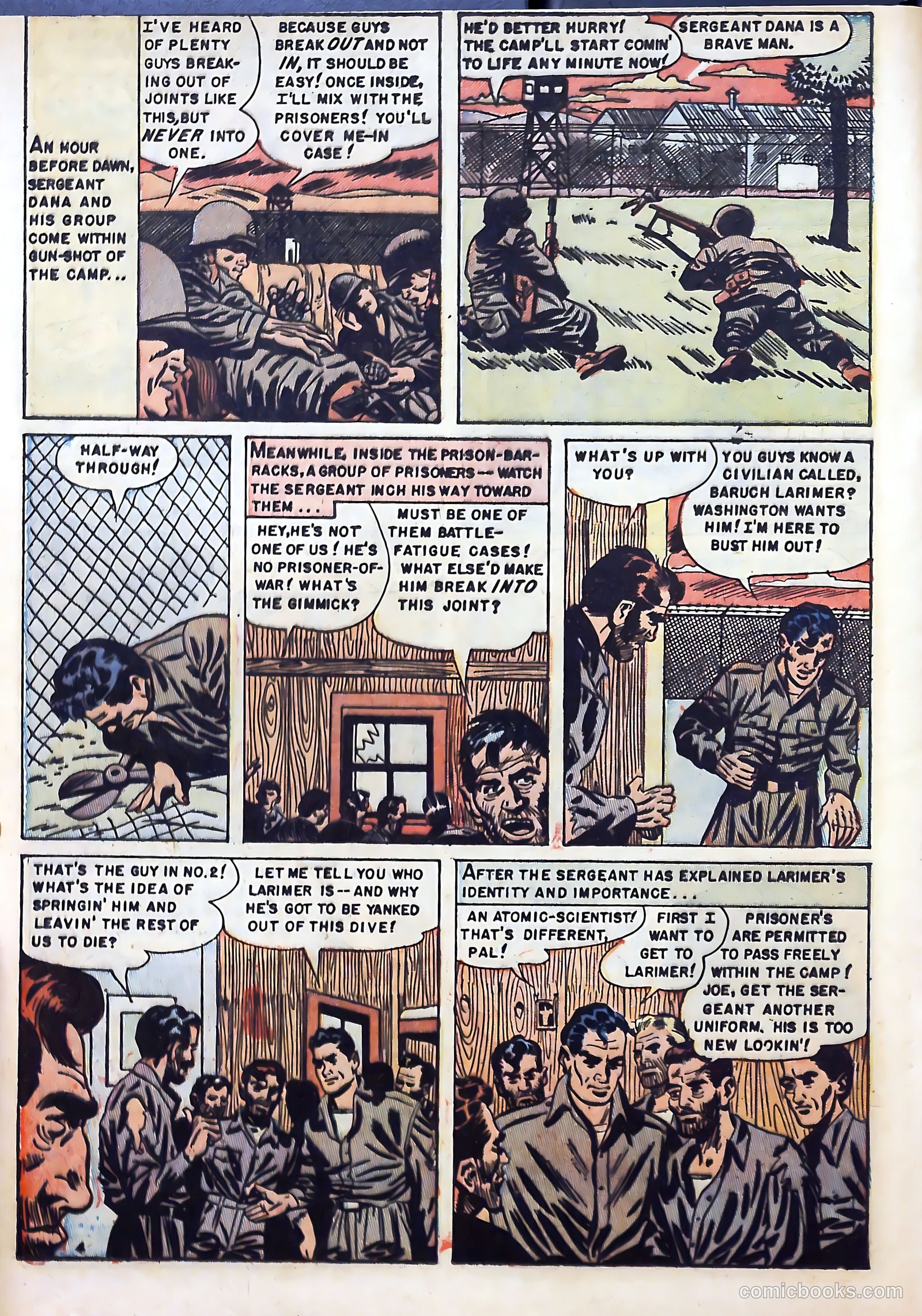 With the U.S. Paratroops Behind Enemy Lines #1 (1951) — page 20 of 36