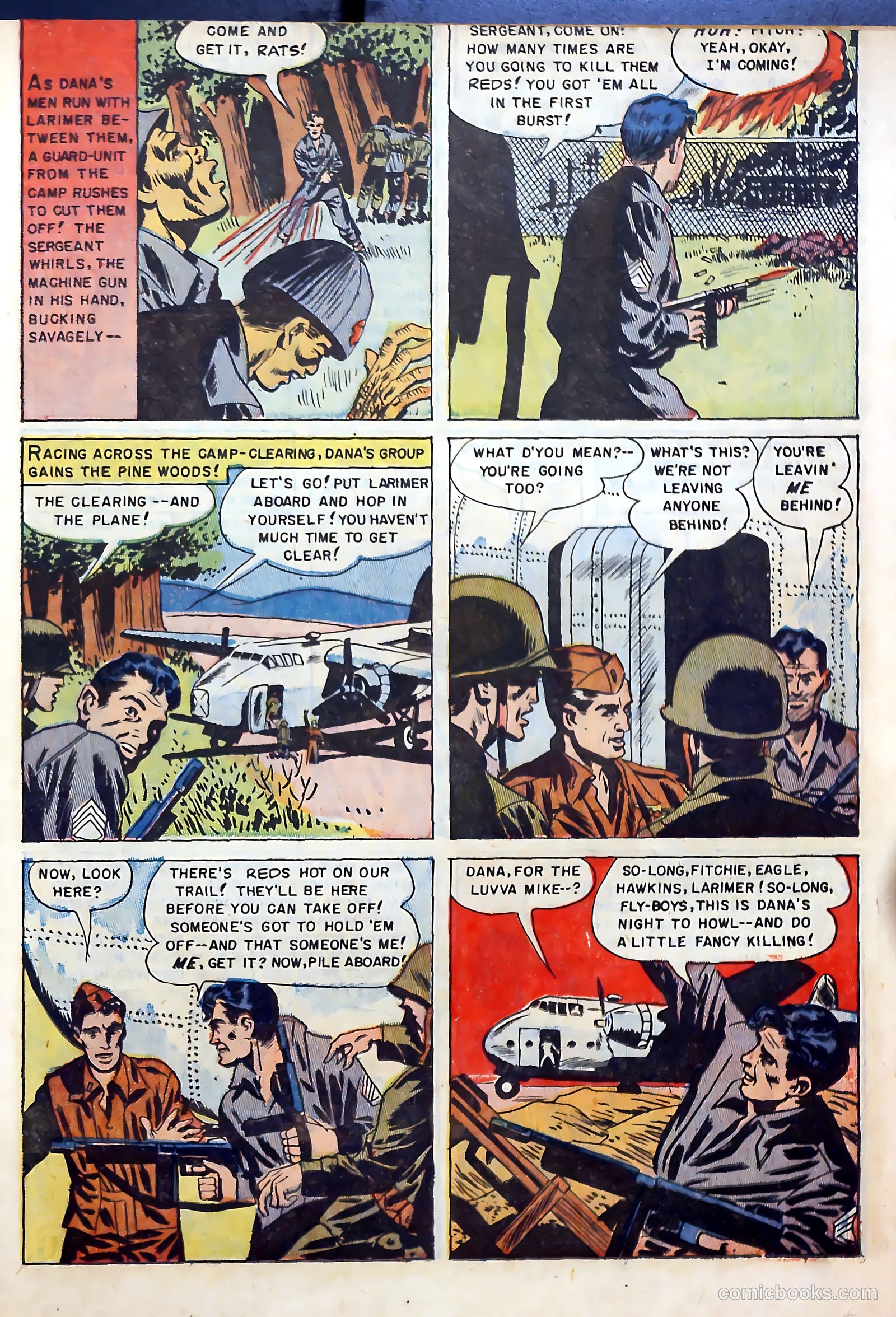 With the U.S. Paratroops Behind Enemy Lines #1 (1951) — page 23 of 36