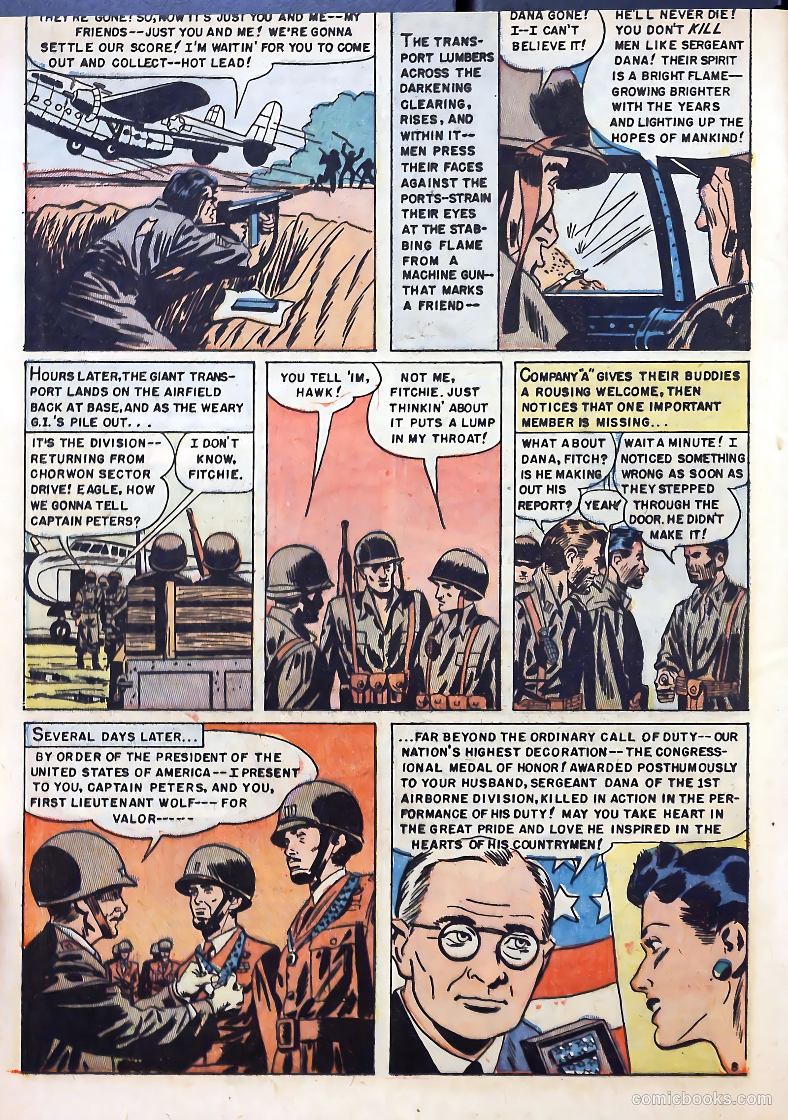 With the U.S. Paratroops Behind Enemy Lines #1 (1951) — page 24 of 36