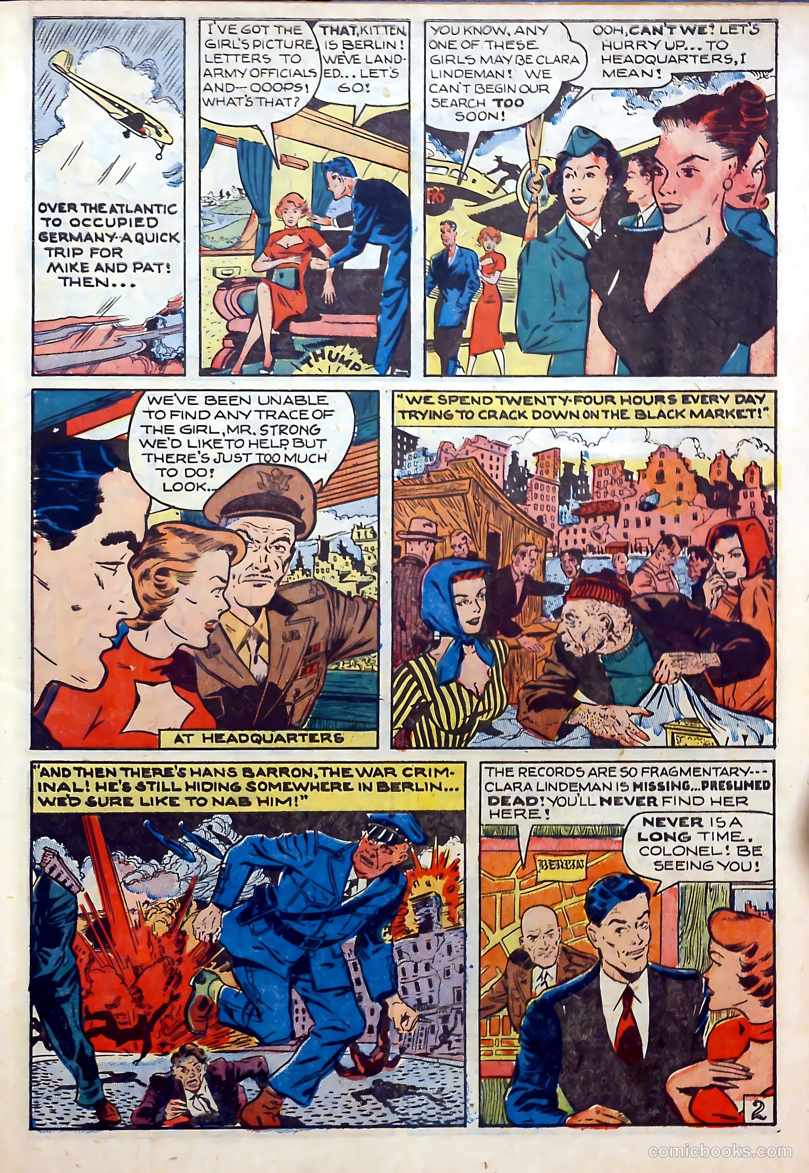 With the U.S. Paratroops Behind Enemy Lines #1 (1951) — page 27 of 36