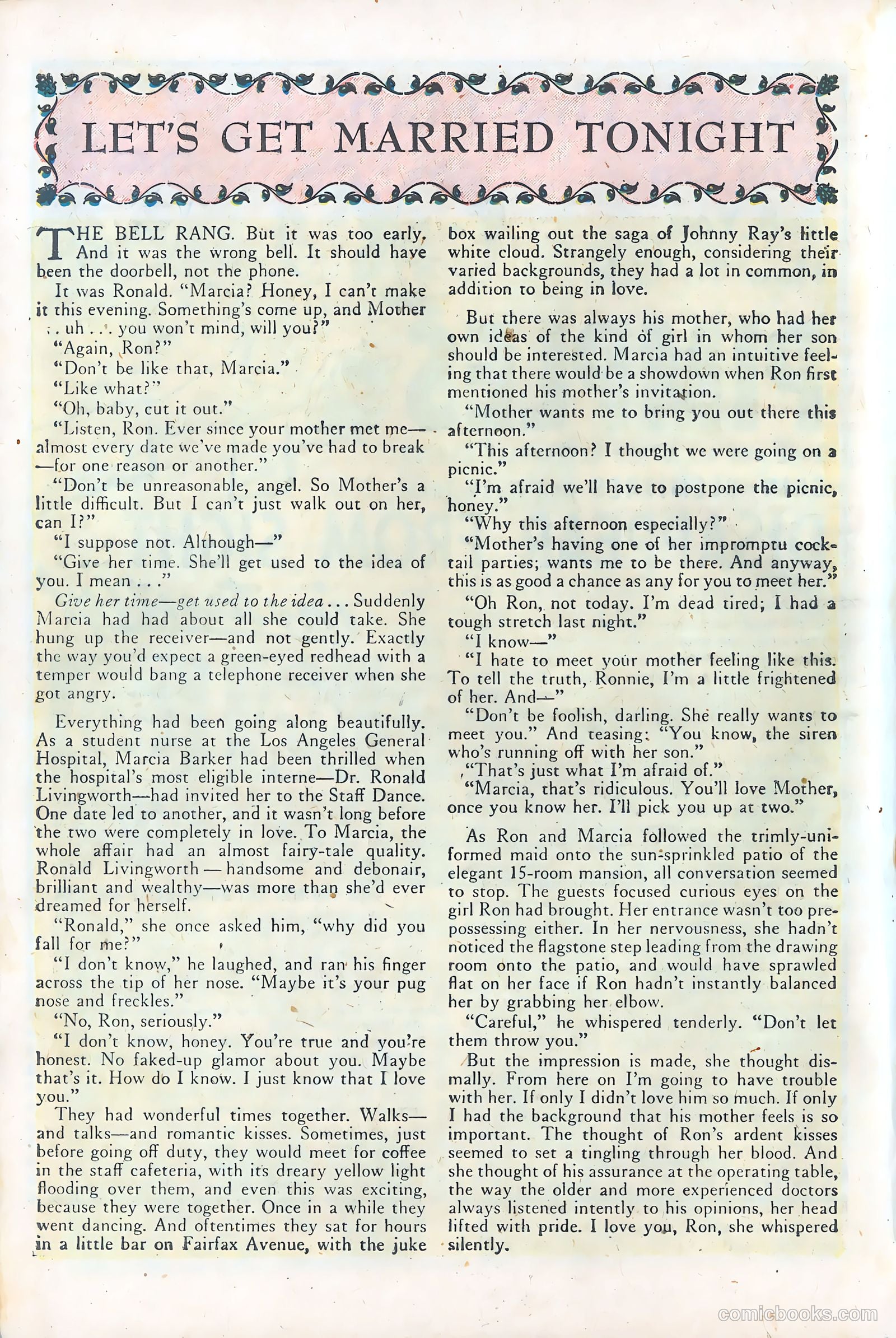 Women in Love #1 (1949) — page 36 of 100
