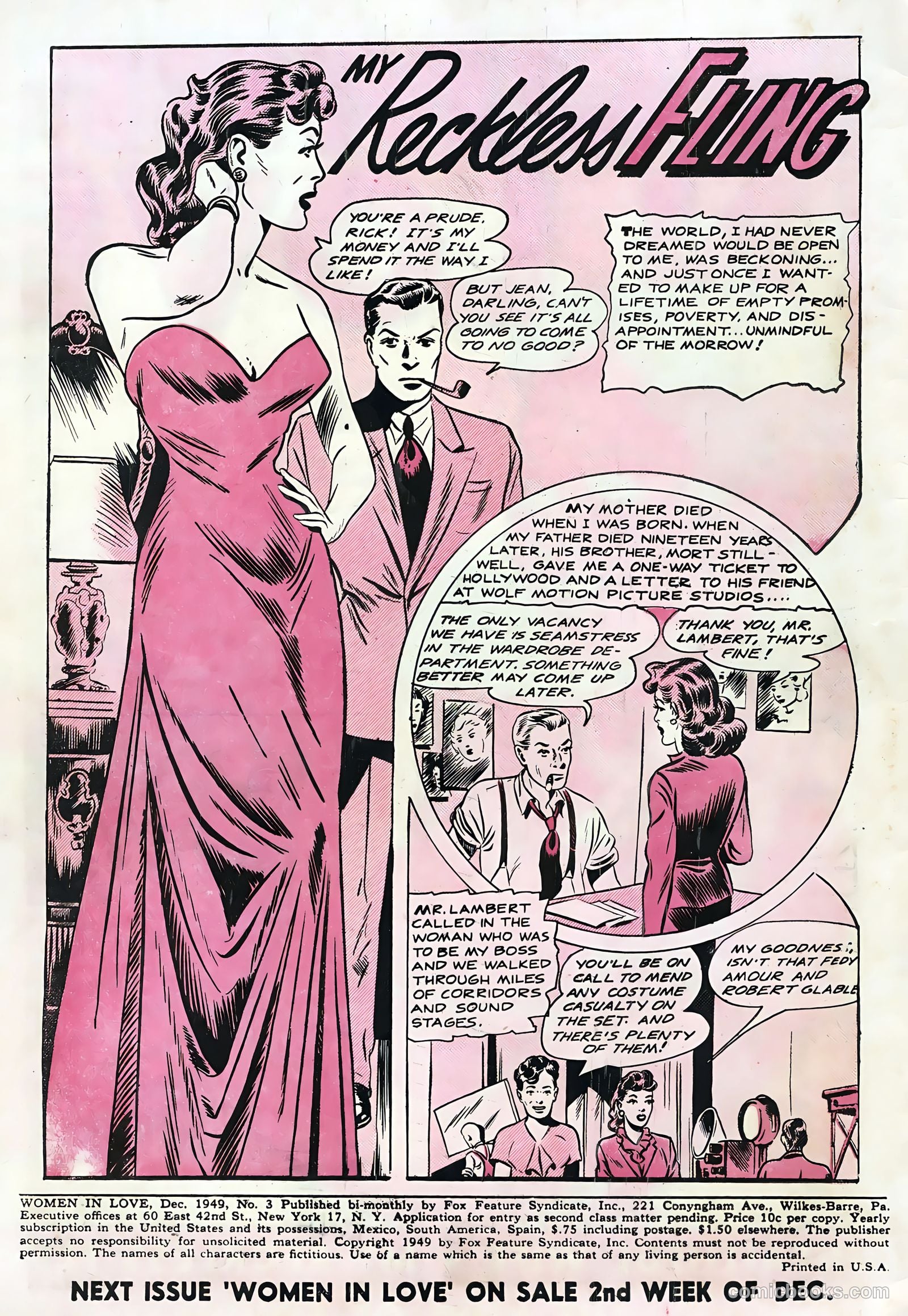 Women in Love #3 (1949) — page 2 of 36