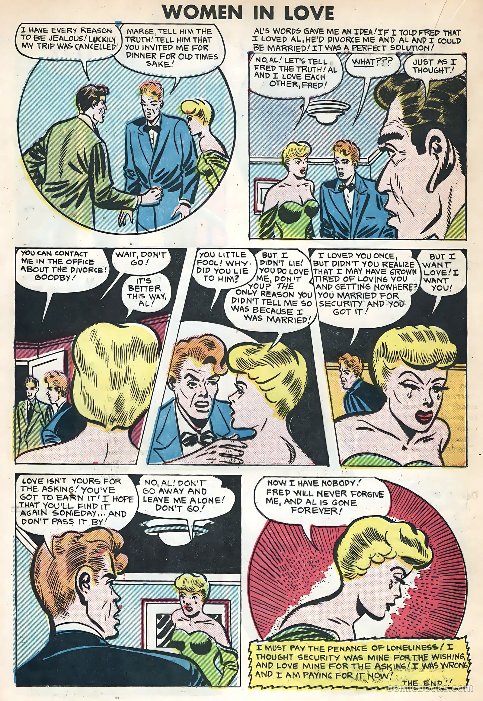 Women in Love #3 (1949) — page 20 of 36