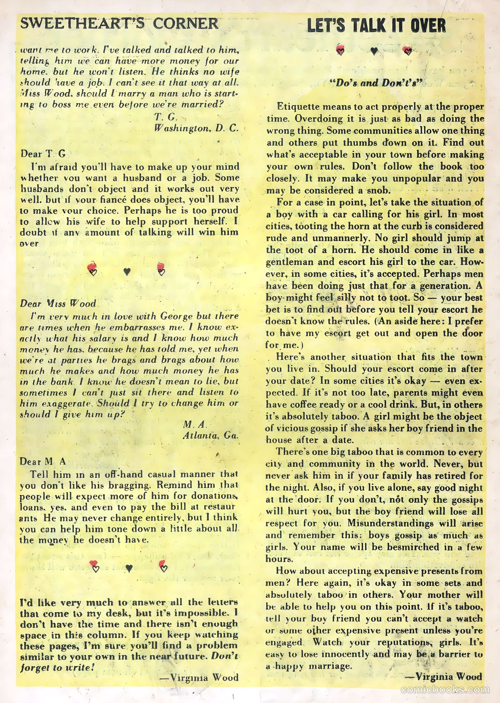 Women in Love #3 (1949) — page 22 of 36