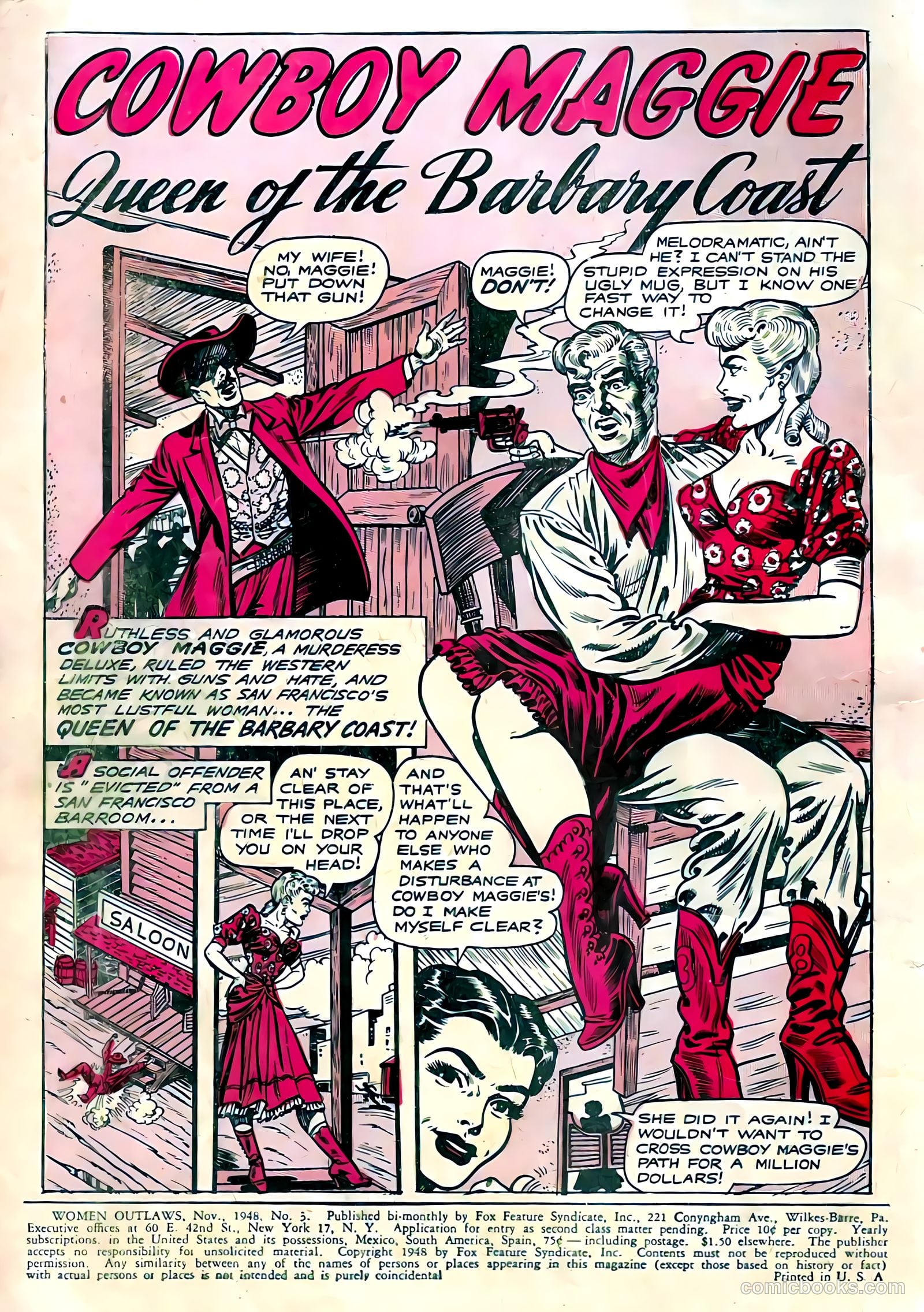 Women Outlaws #3 (1948) — page 2 of 36