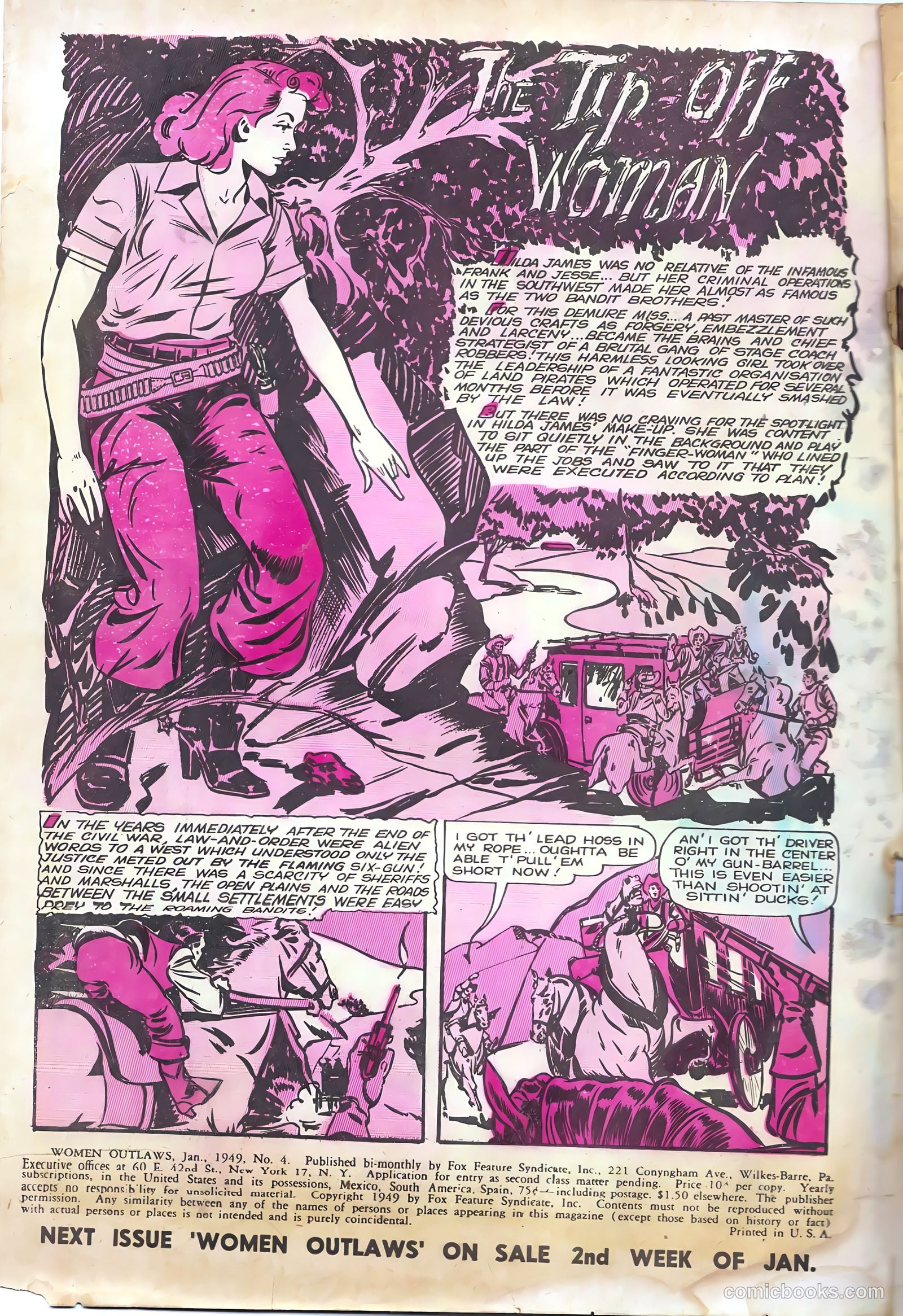 Women Outlaws #4 (1949) — page 2 of 32