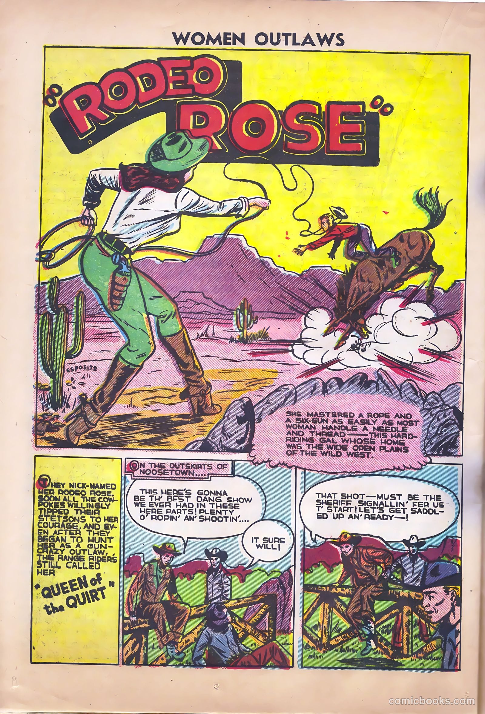 Women Outlaws #4 (1949) — page 22 of 32