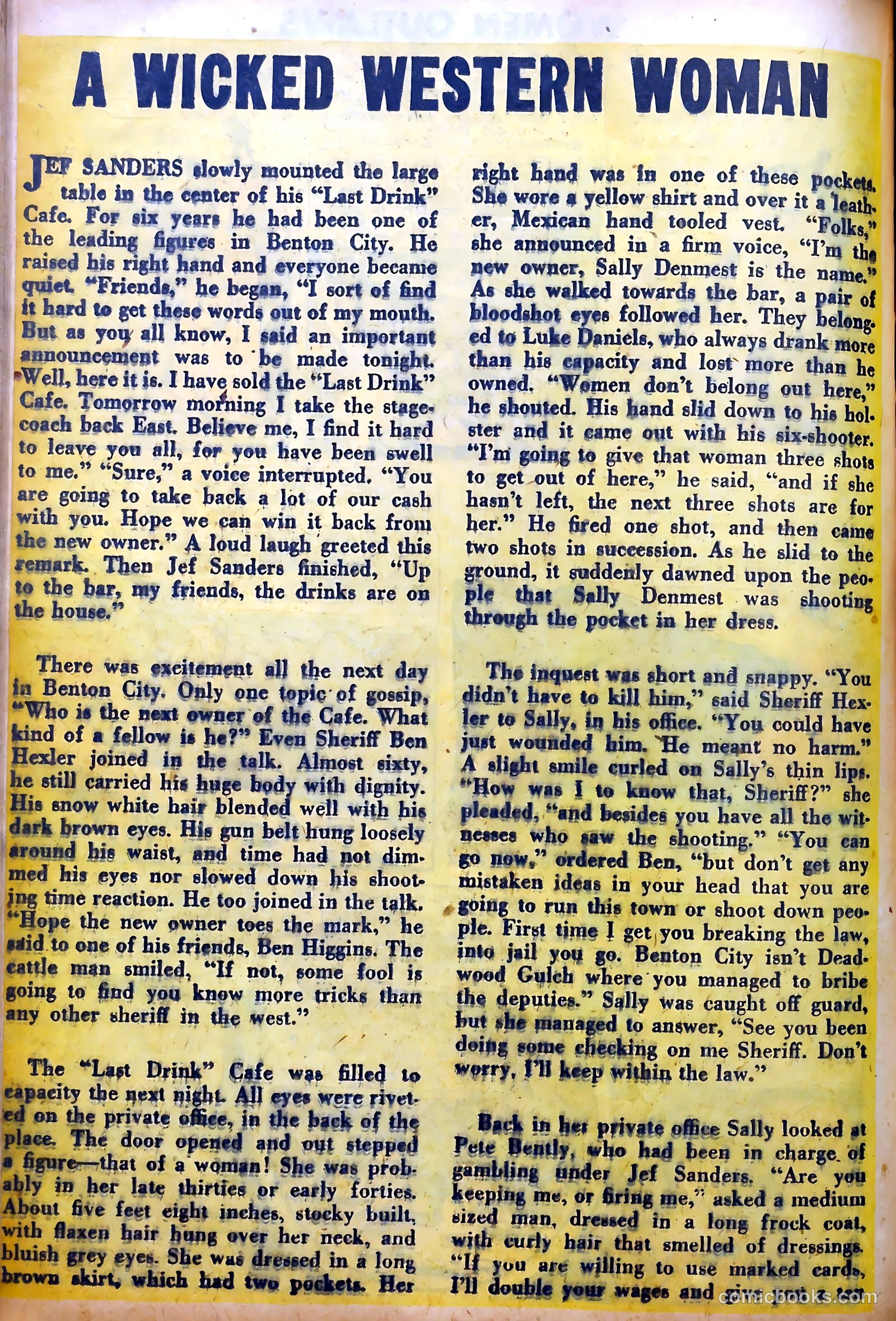 Women Outlaws #5 (1949) — page 22 of 36