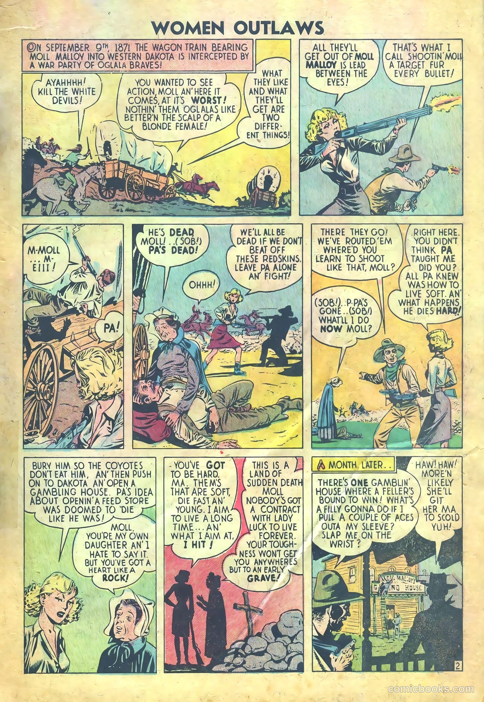 Women Outlaws #6 (1949) — page 3 of 36