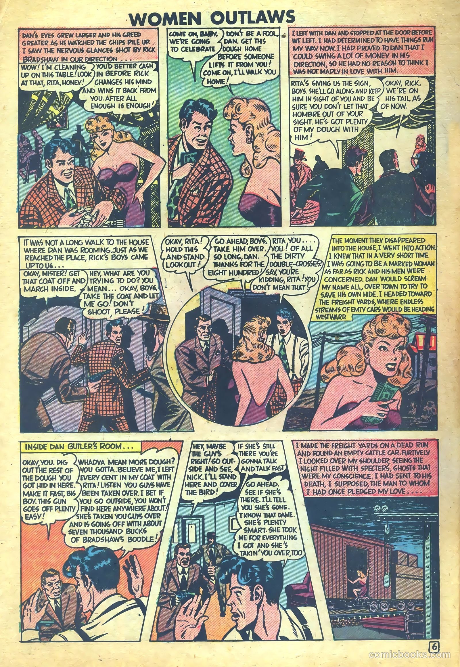 Women Outlaws #6 (1949) — page 16 of 36