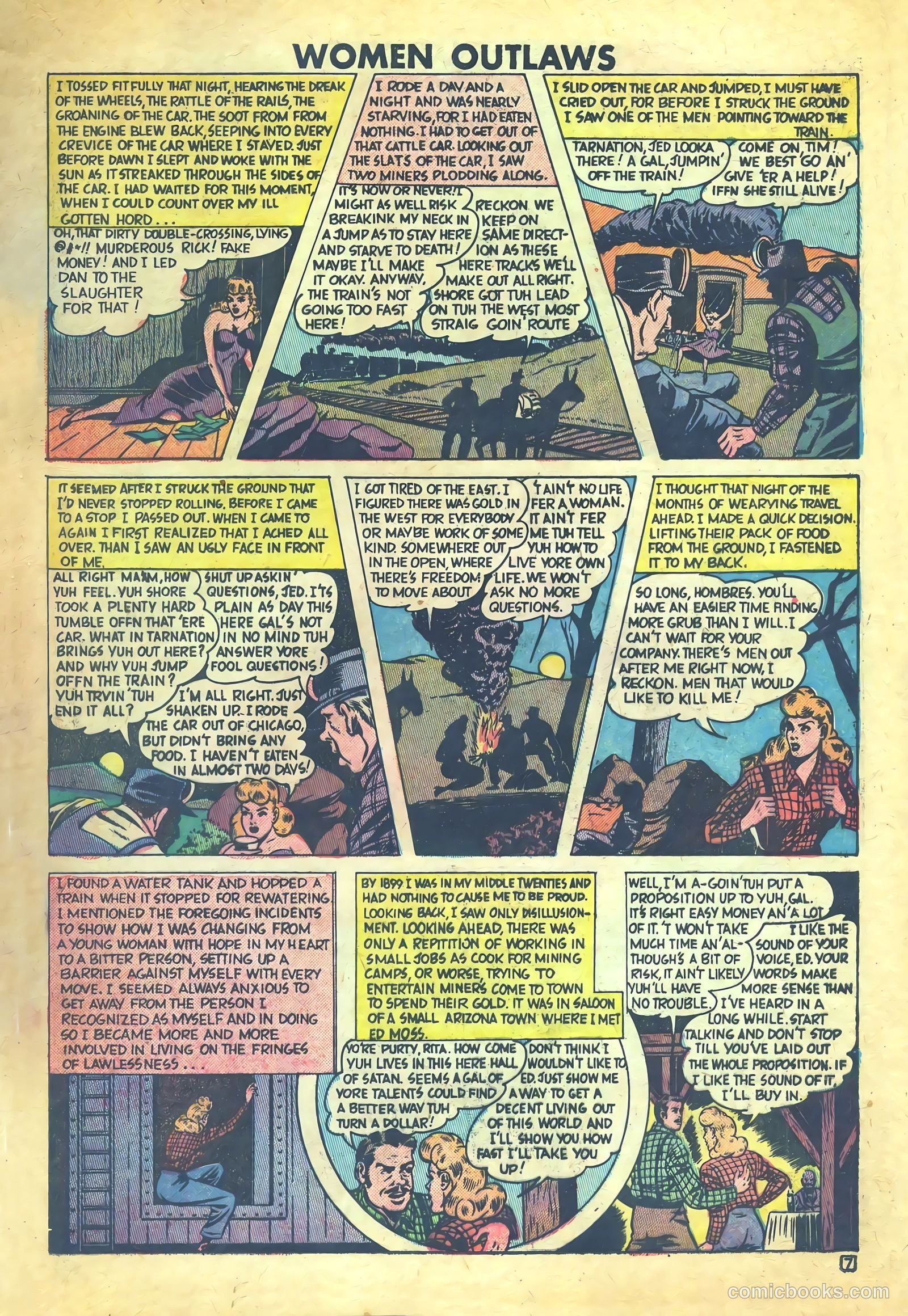 Women Outlaws #6 (1949) — page 17 of 36