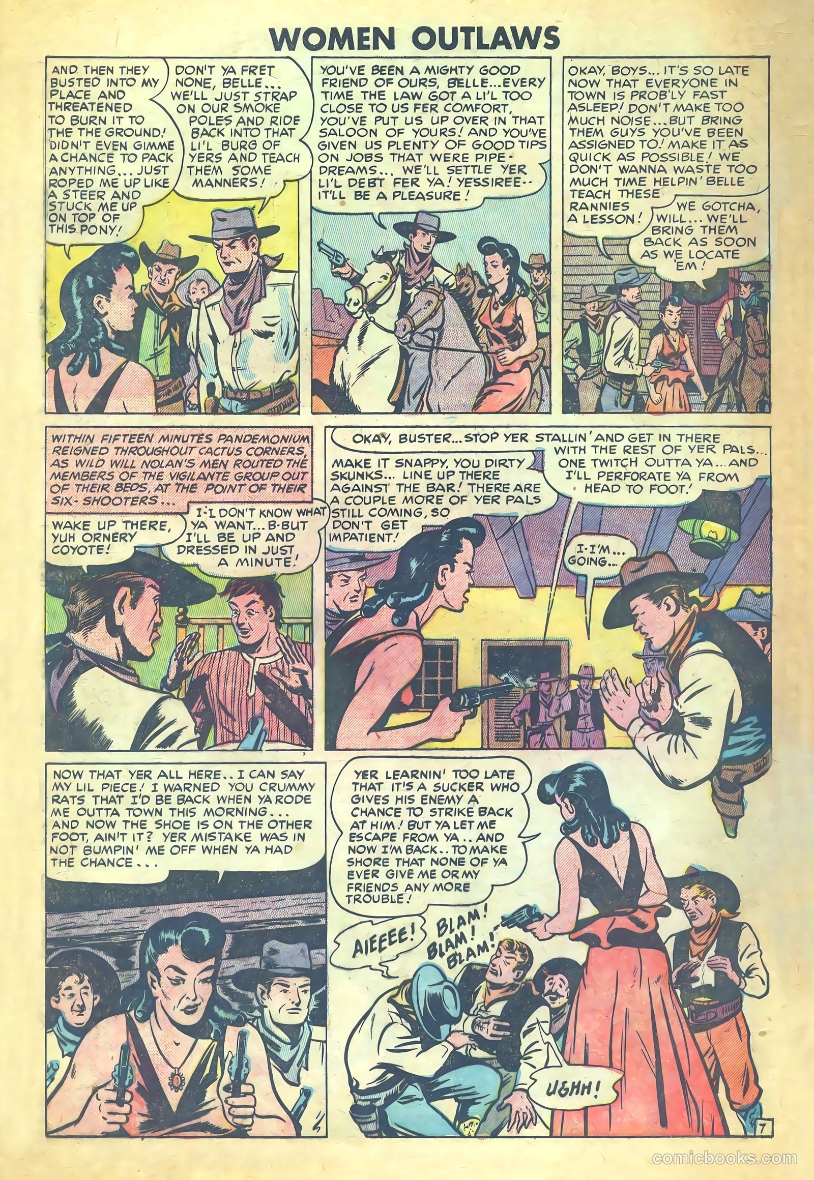 Women Outlaws #6 (1949) — page 28 of 36