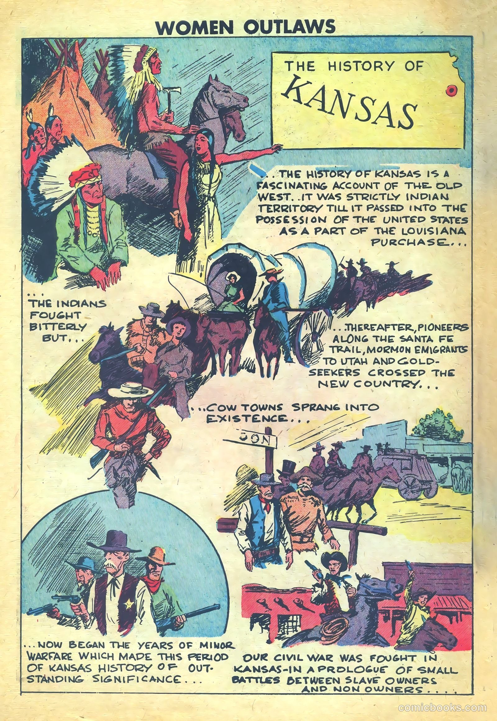 Women Outlaws #6 (1949) — page 32 of 36
