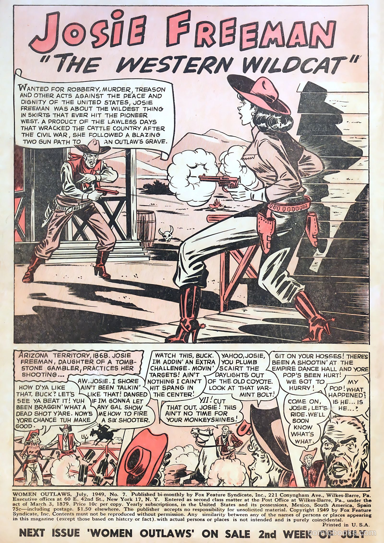 Women Outlaws #7 (1949) — page 2 of 36