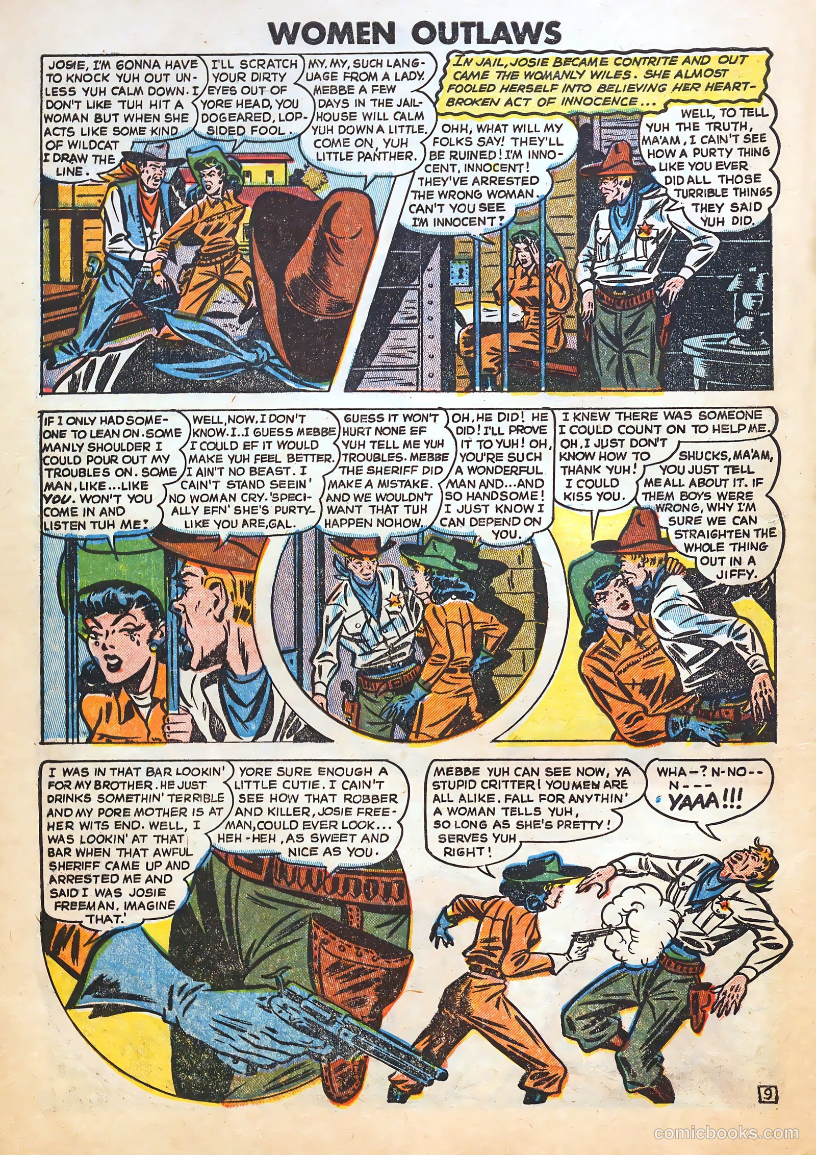 Women Outlaws #7 (1949) — page 10 of 36