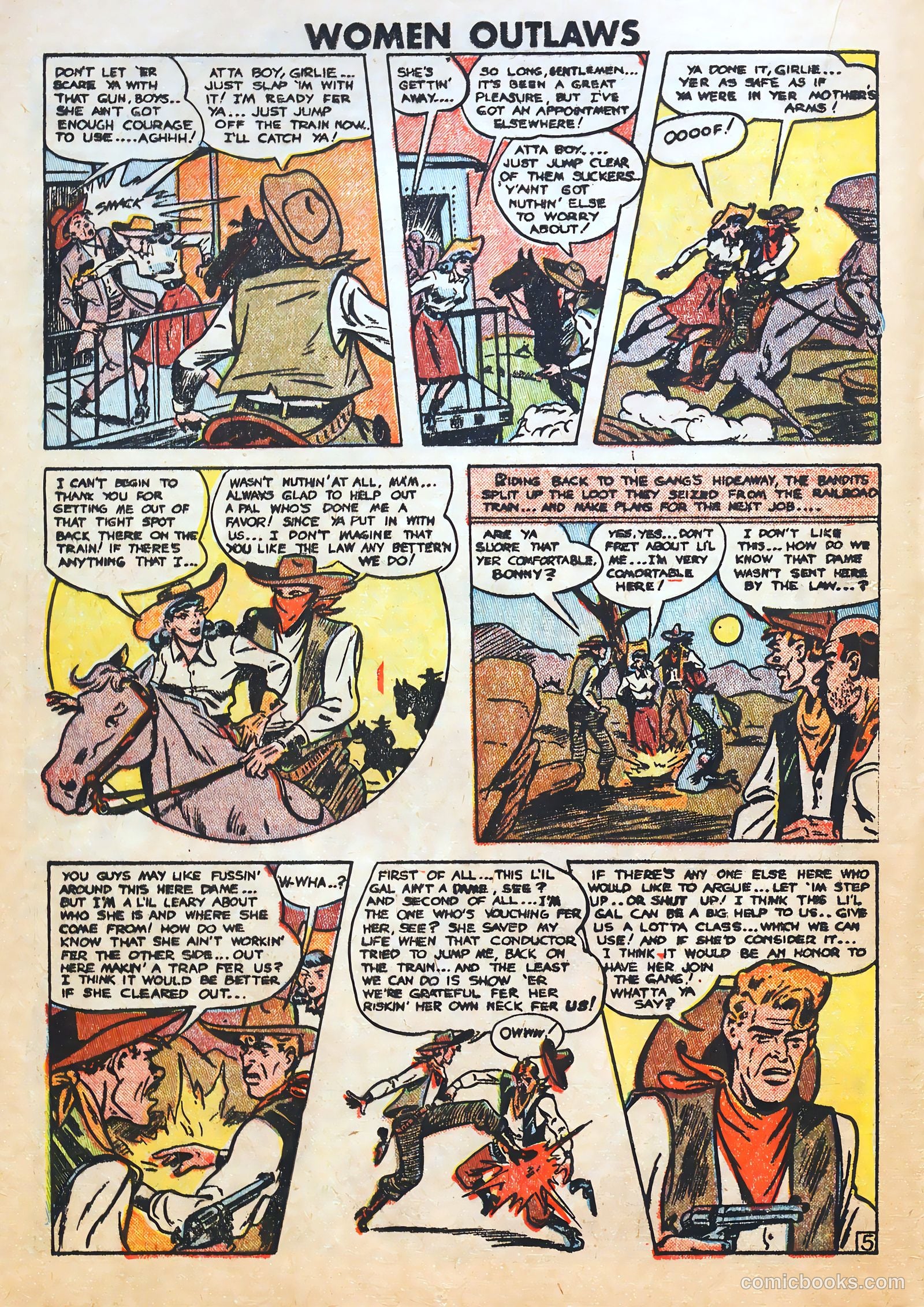 Women Outlaws #7 (1949) — page 16 of 36