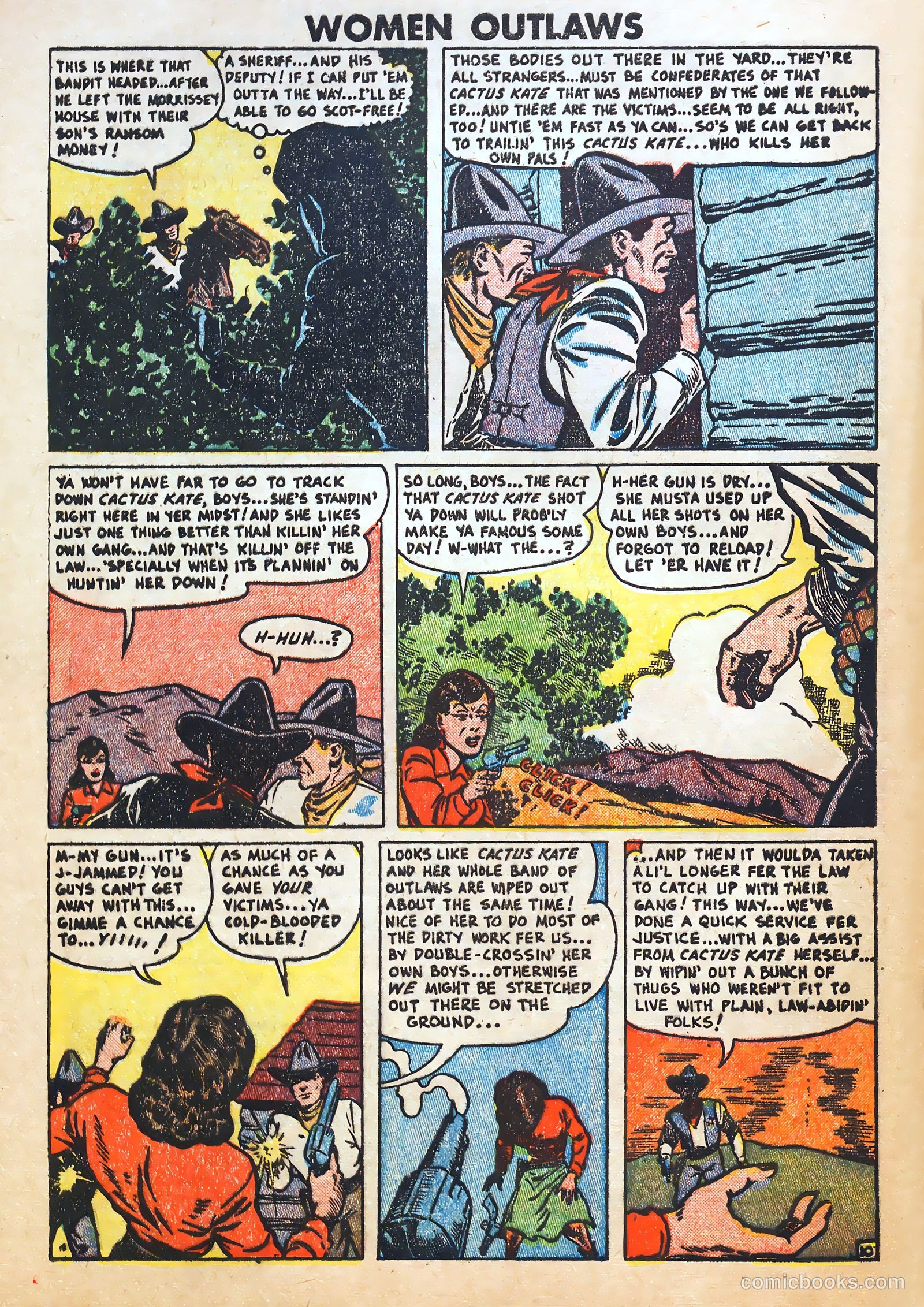 Women Outlaws #7 (1949) — page 32 of 36