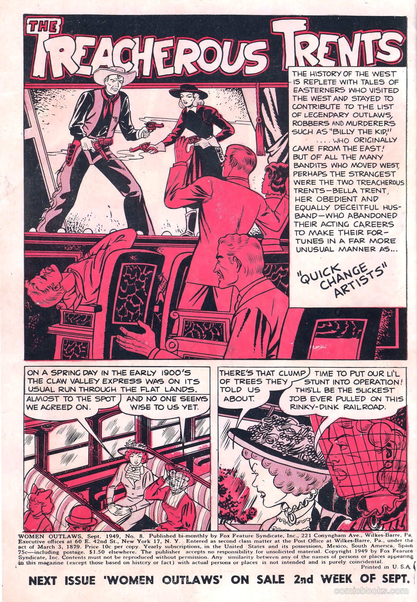 Women Outlaws #8 (1949) — page 2 of 36