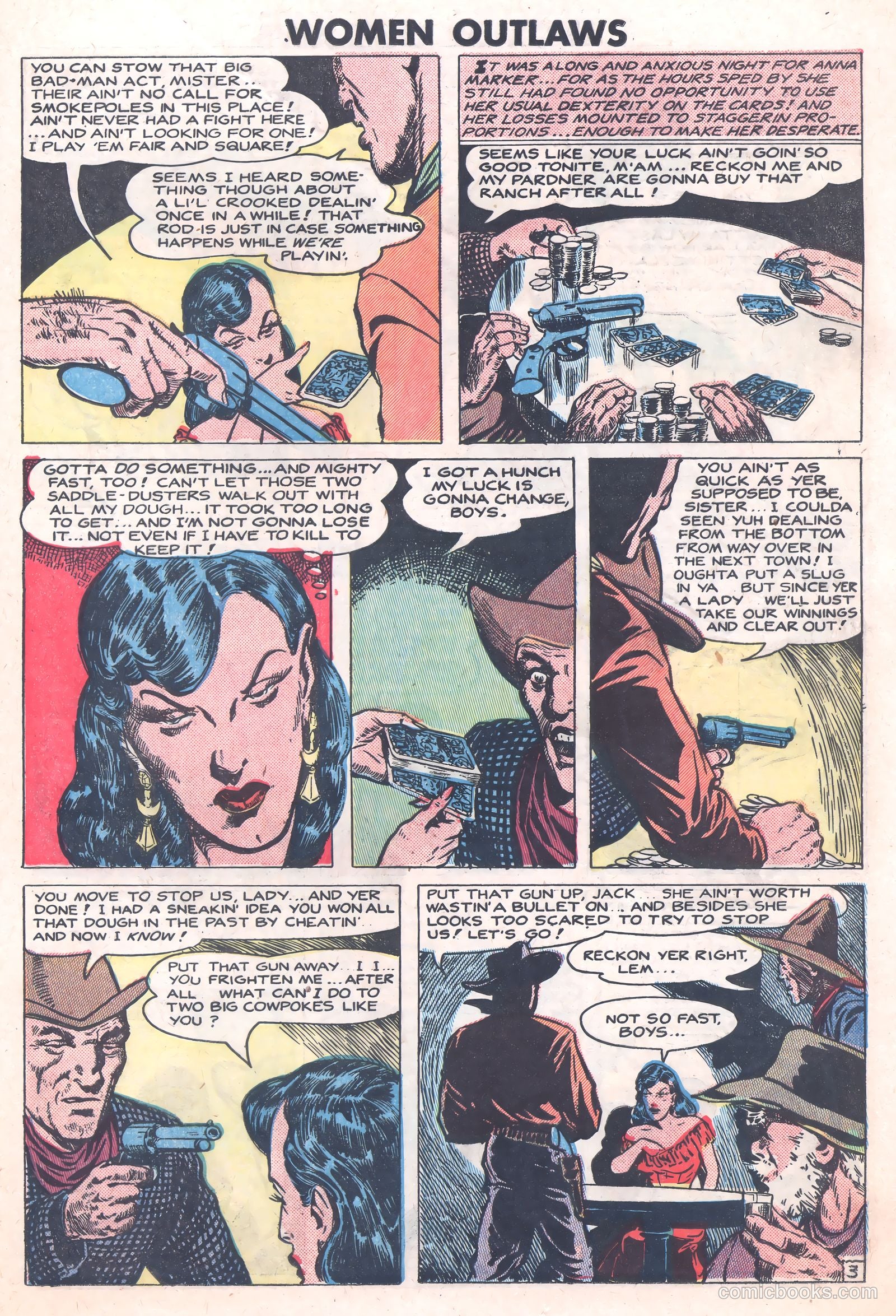 Women Outlaws #8 (1949) — page 25 of 36