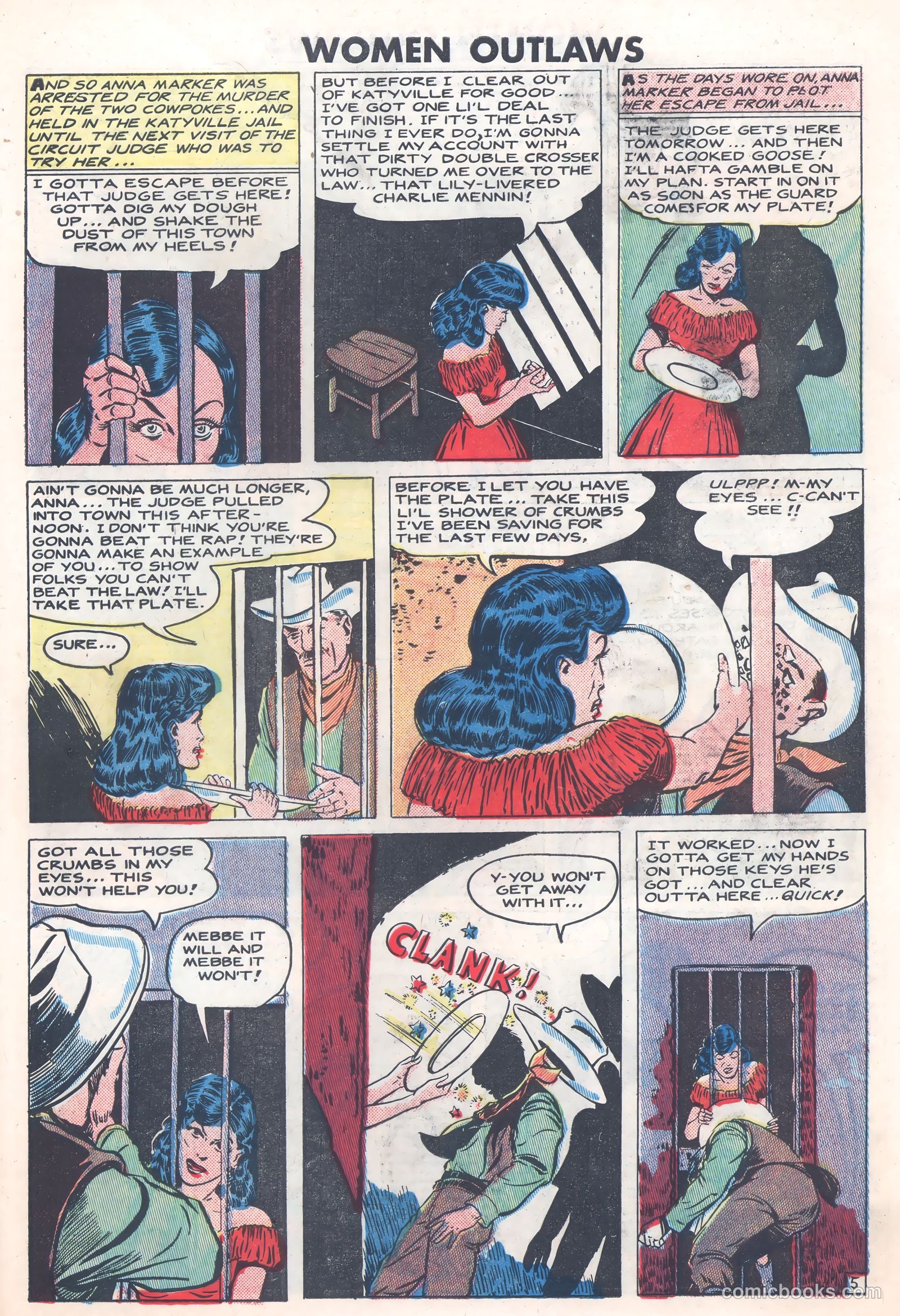 Women Outlaws #8 (1949) — page 27 of 36