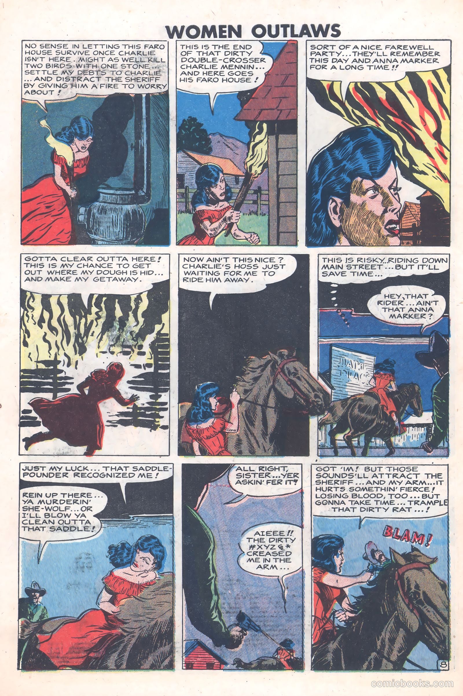 Women Outlaws #8 (1949) — page 30 of 36