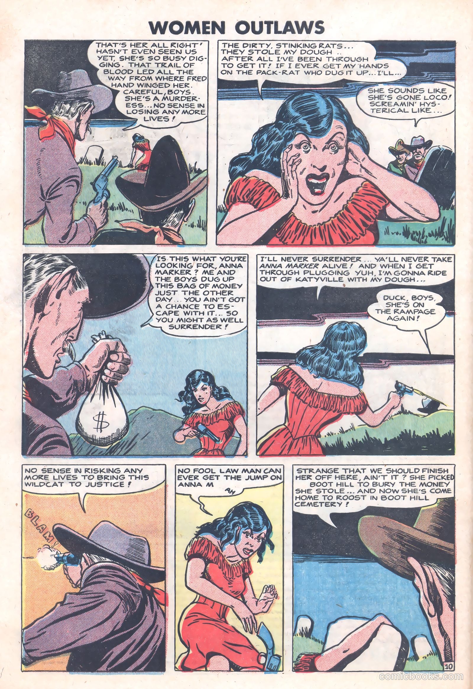 Women Outlaws #8 (1949) — page 32 of 36