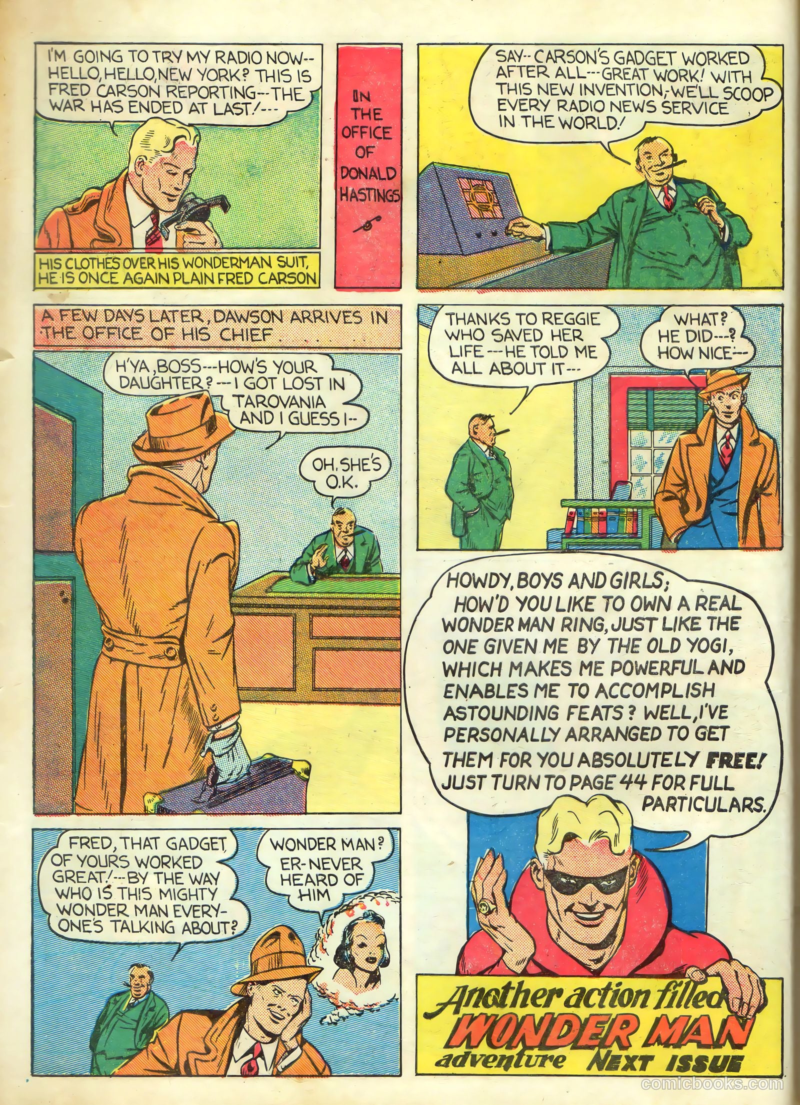 Wonder Comics #1 (1939) — page 16 of 16