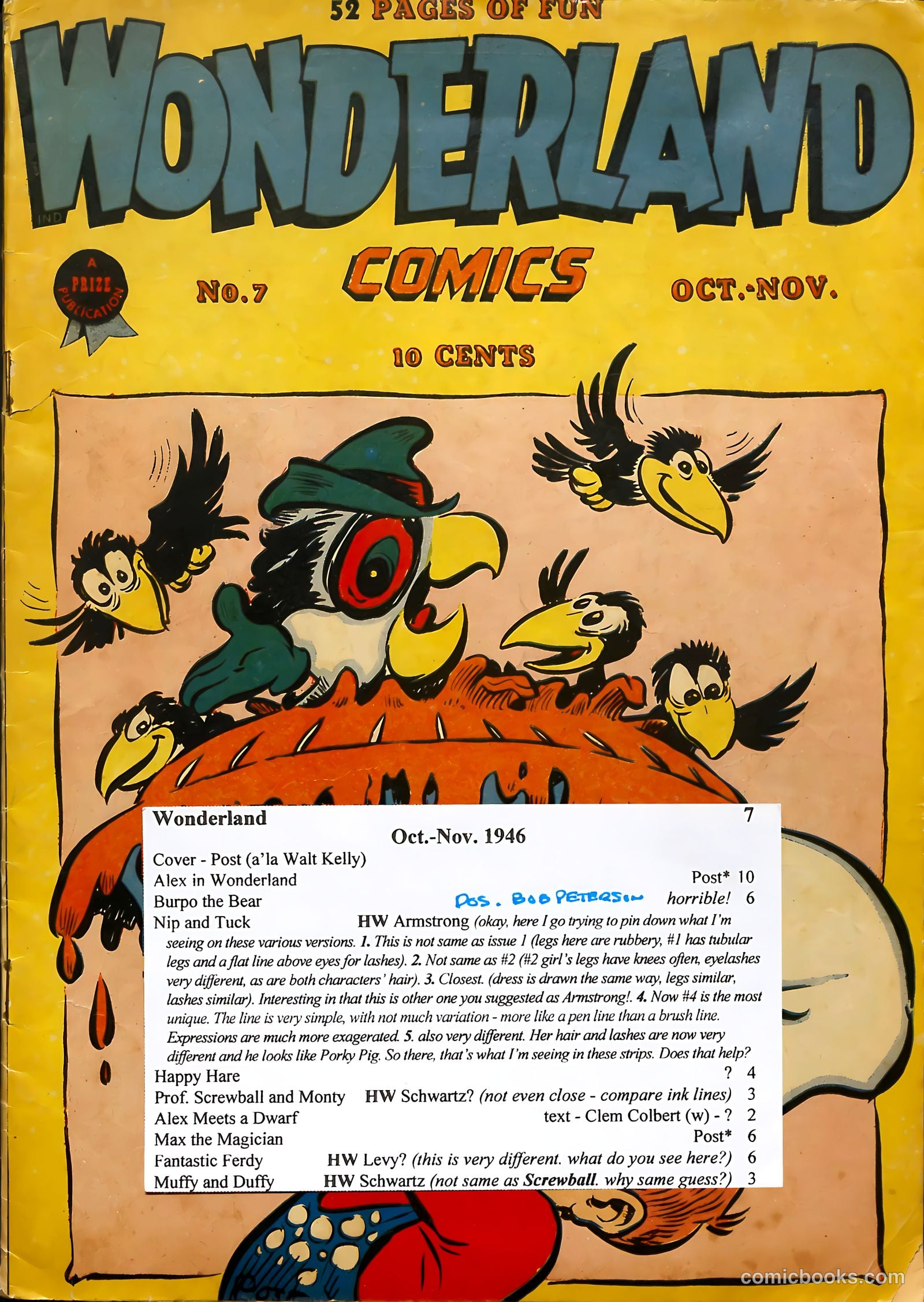 Wonderland Comics #7 (1946) — page 54 of 54