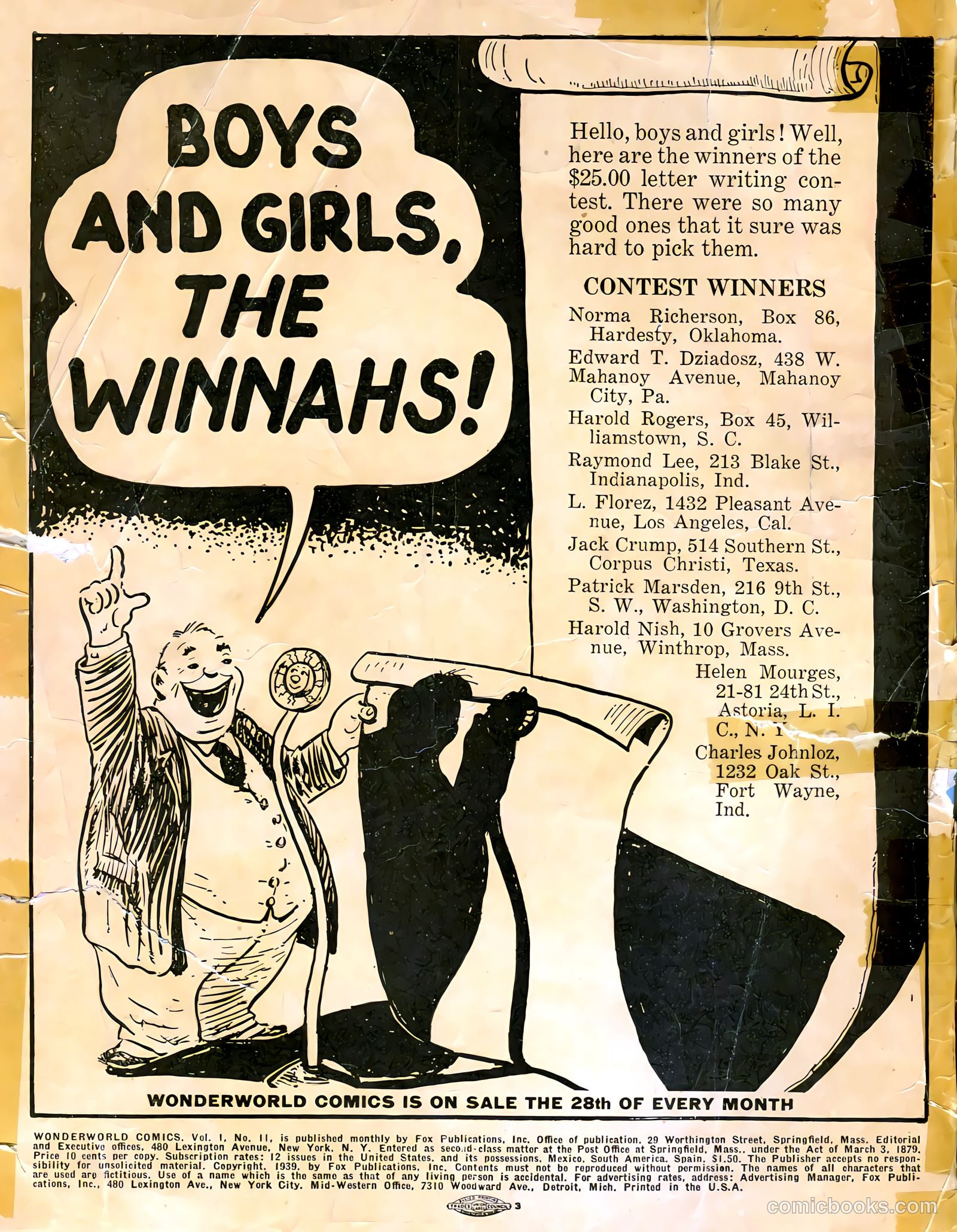 Wonderworld Comics #11 (1940) — page 2 of 68