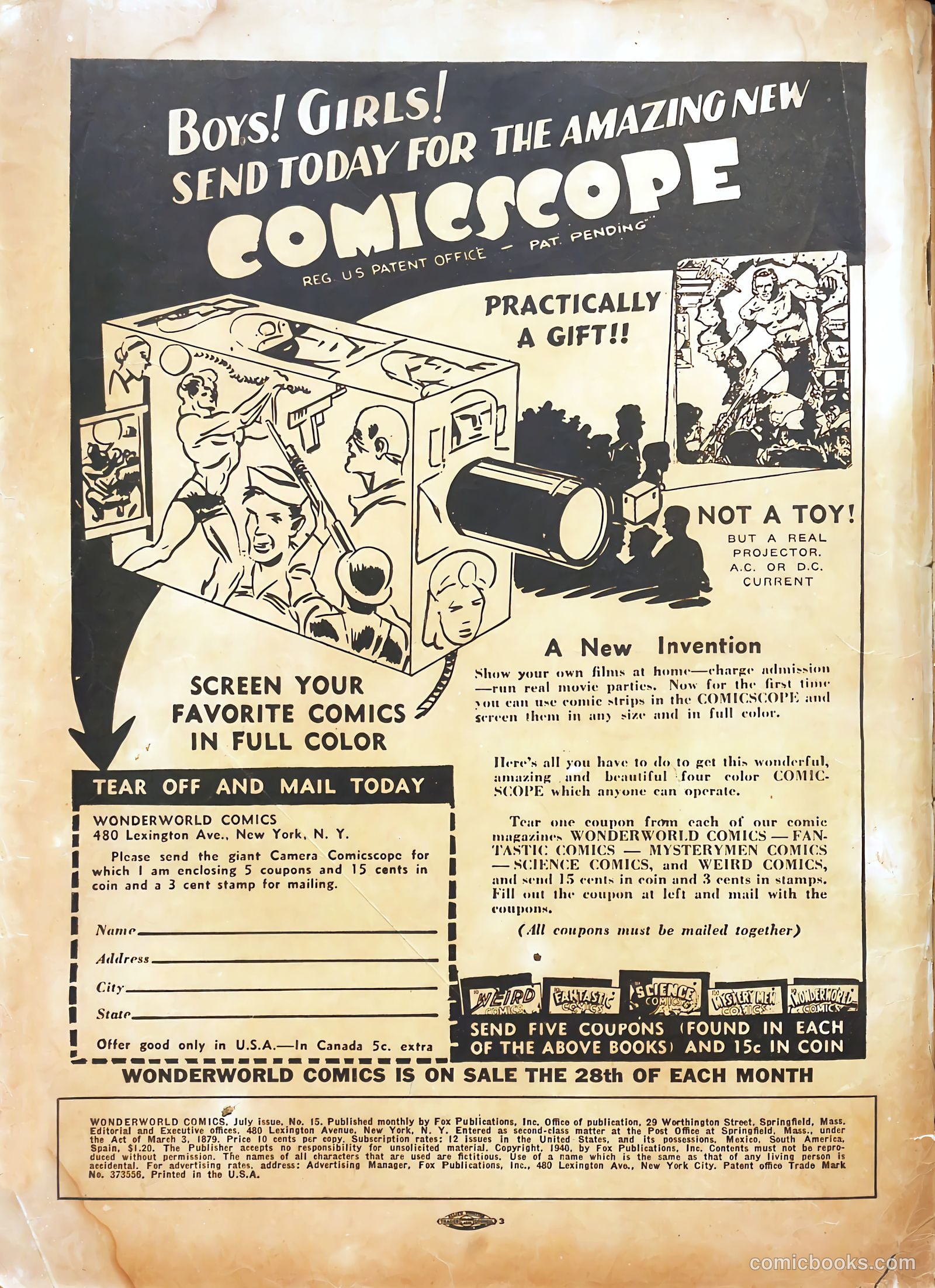 Wonderworld Comics #15 (1940) — page 2 of 68