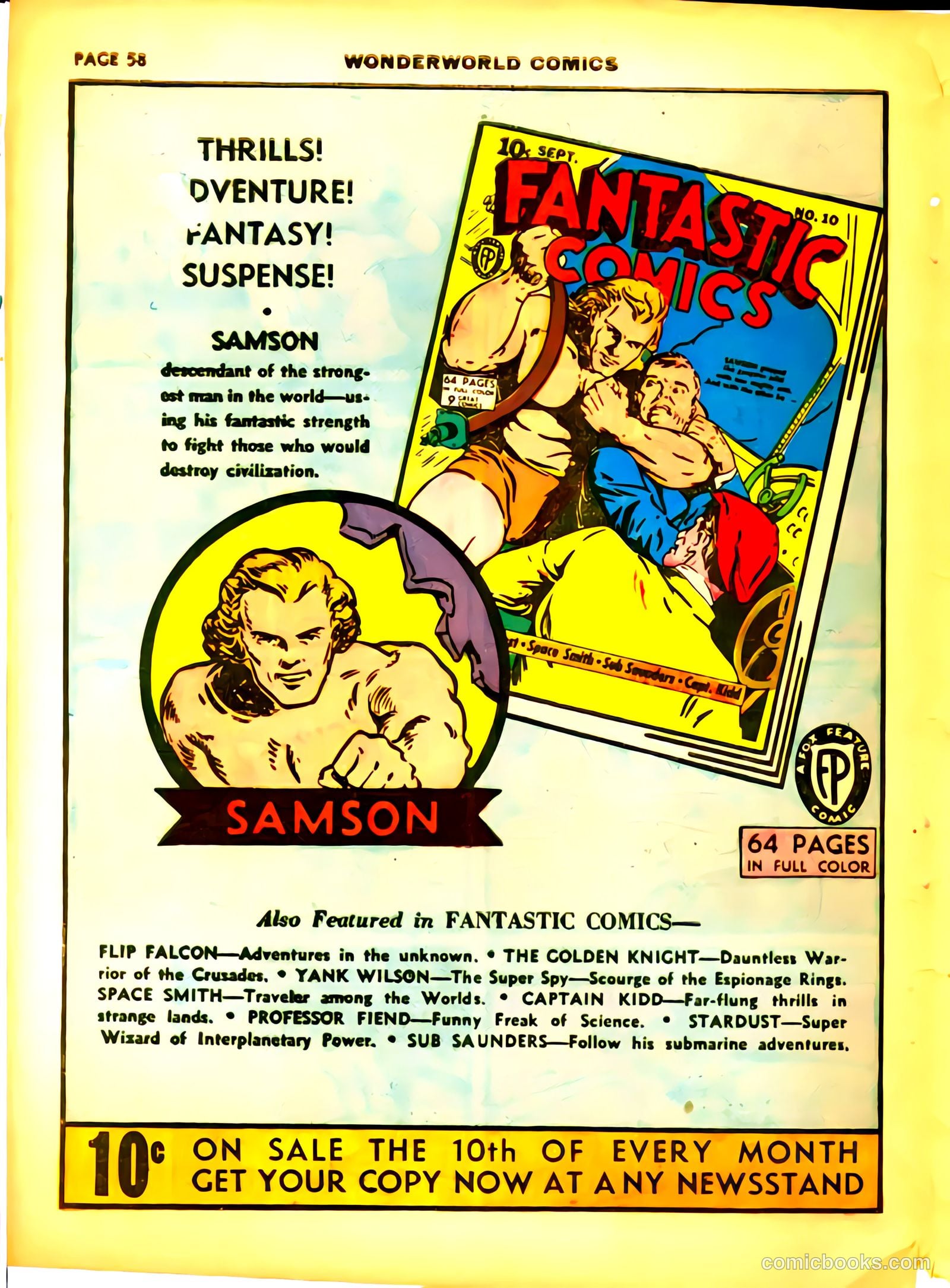 Wonderworld Comics #18 (1940) — page 60 of 68