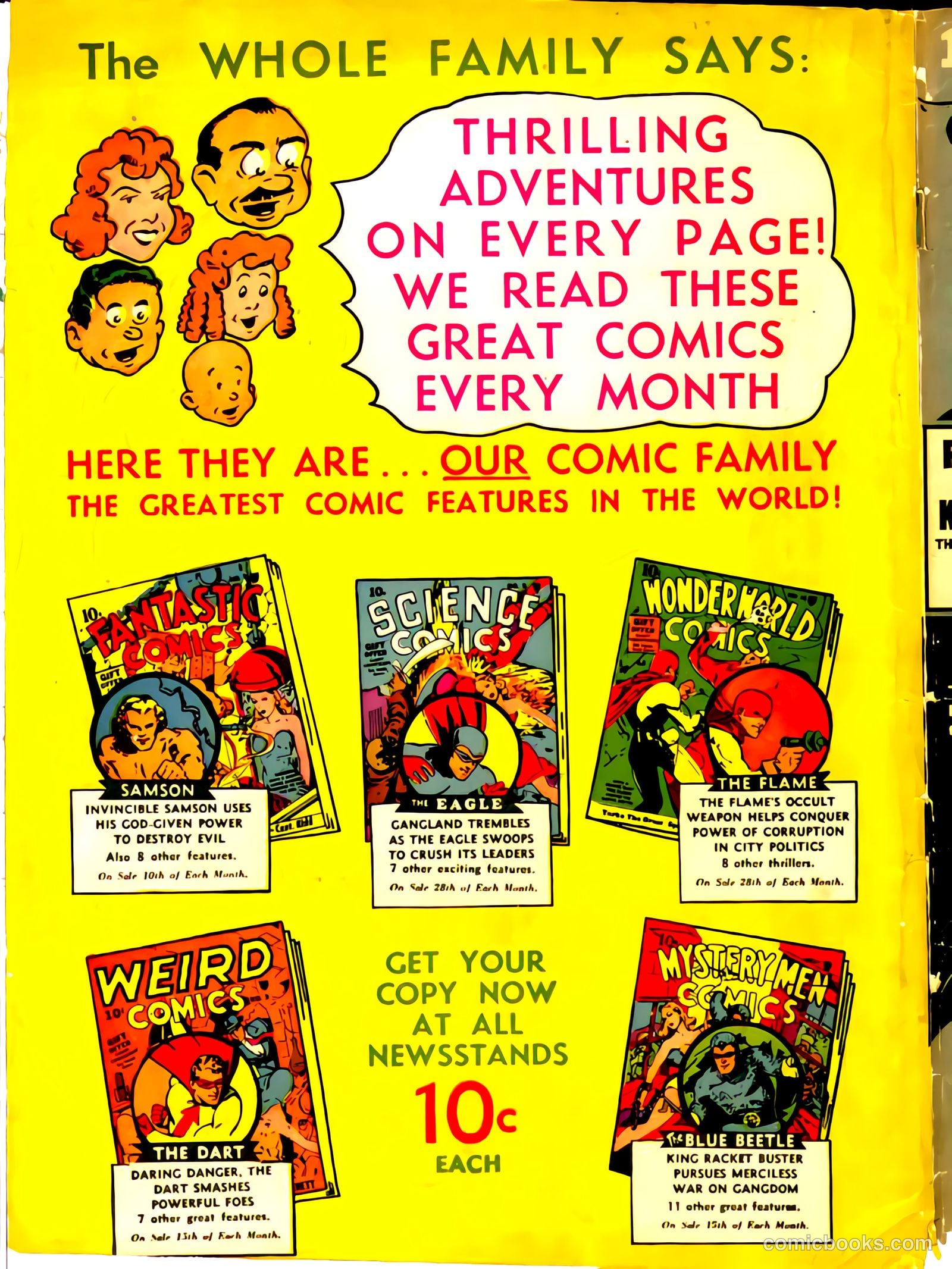 Wonderworld Comics #18 (1940) — page 68 of 68