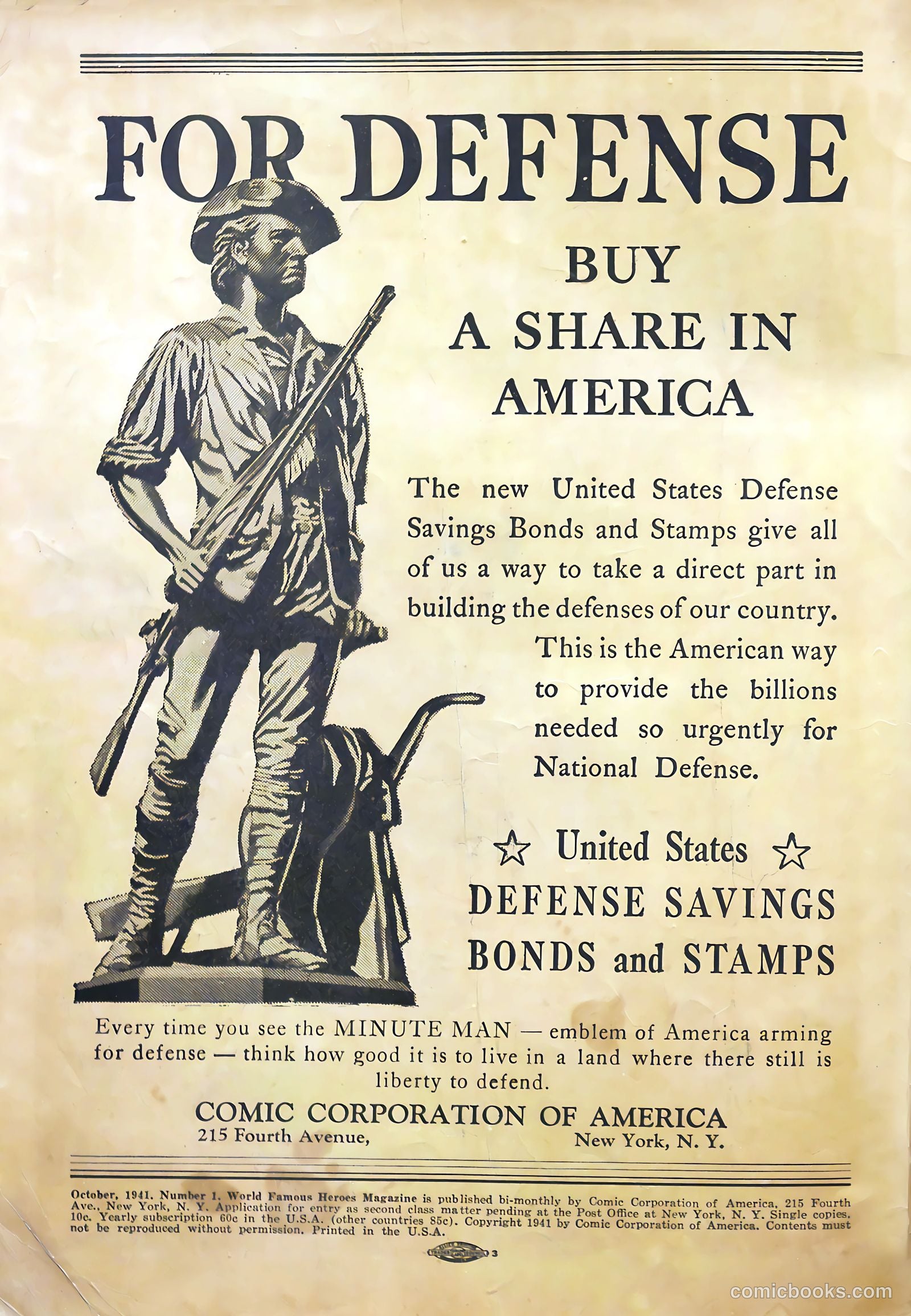 World Famous Heroes Magazine #1 (1941) — page 2 of 68