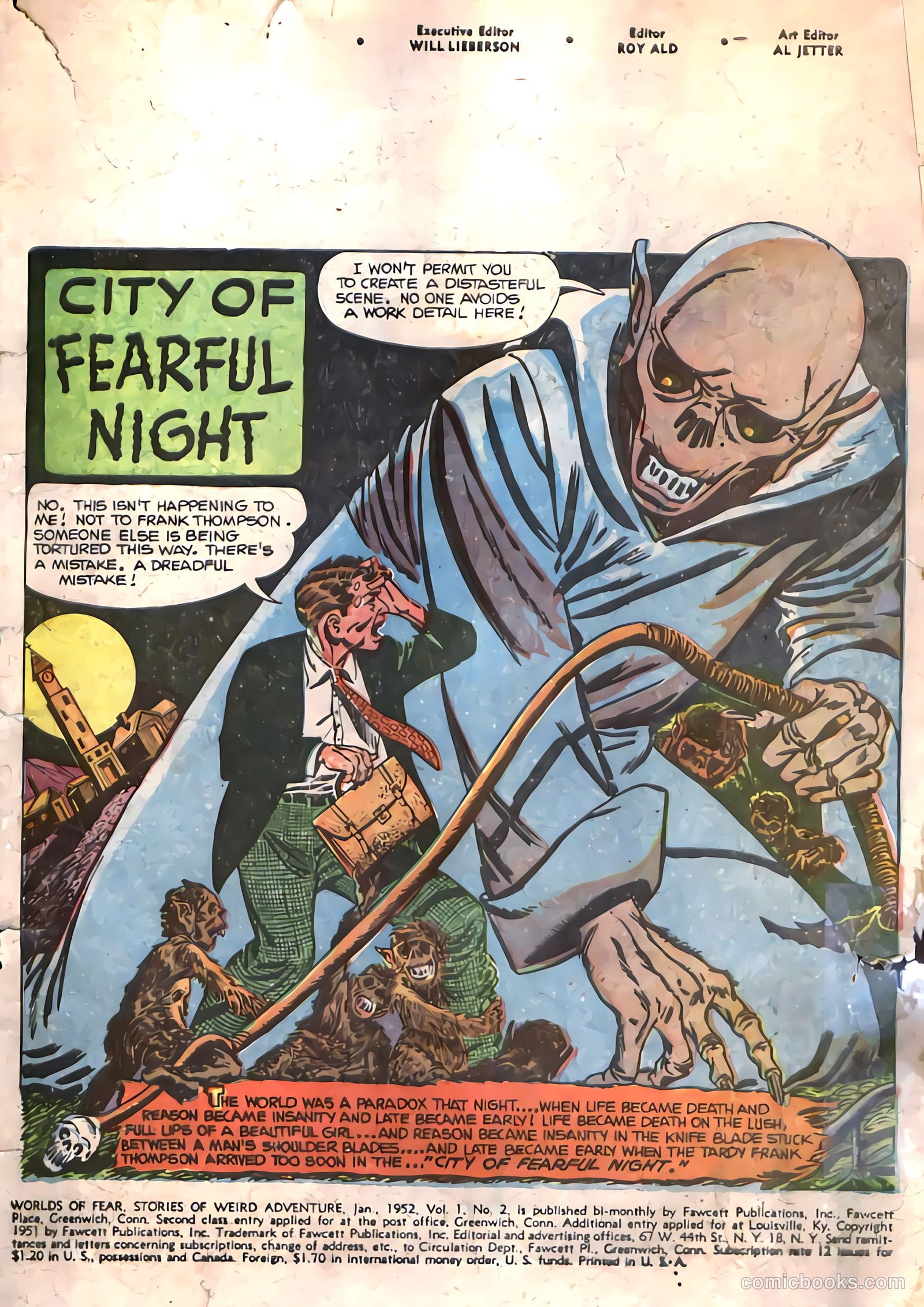 Worlds of Fear #2 (1952) — page 2 of 33