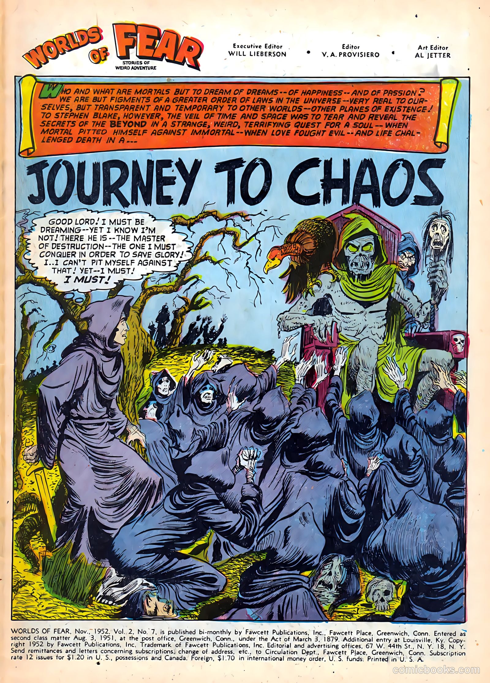 Worlds of Fear #7 (1952) — page 3 of 36